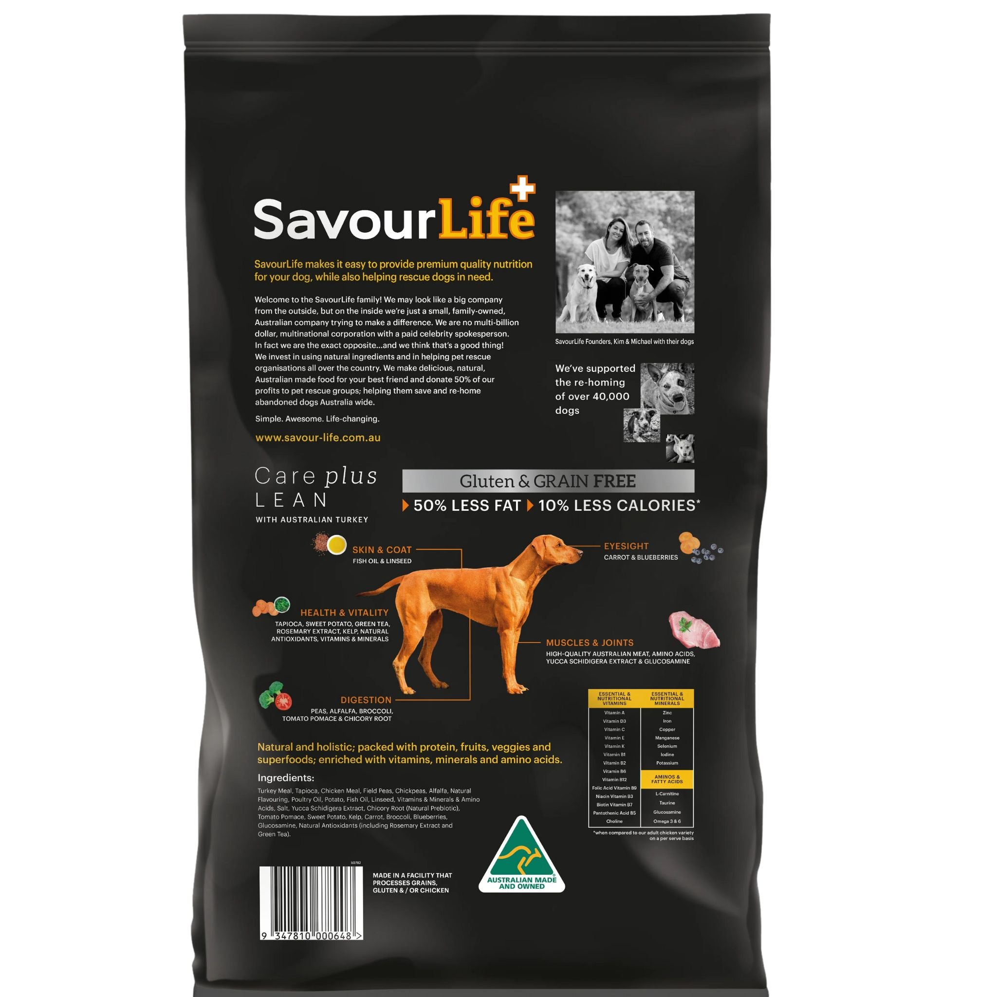 SavourLife Grain Free Care Plus Lean Australian Turkey Dry Dog Food