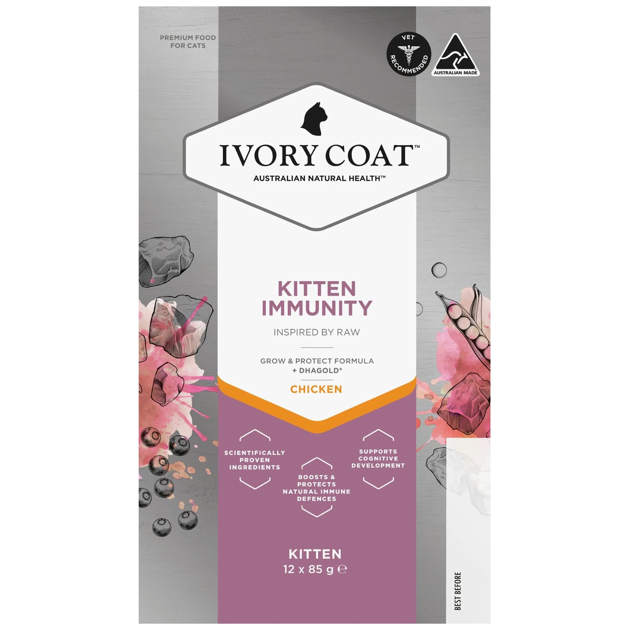 Ivory Coat Inspired By Raw Kitten Wet Food Immunity