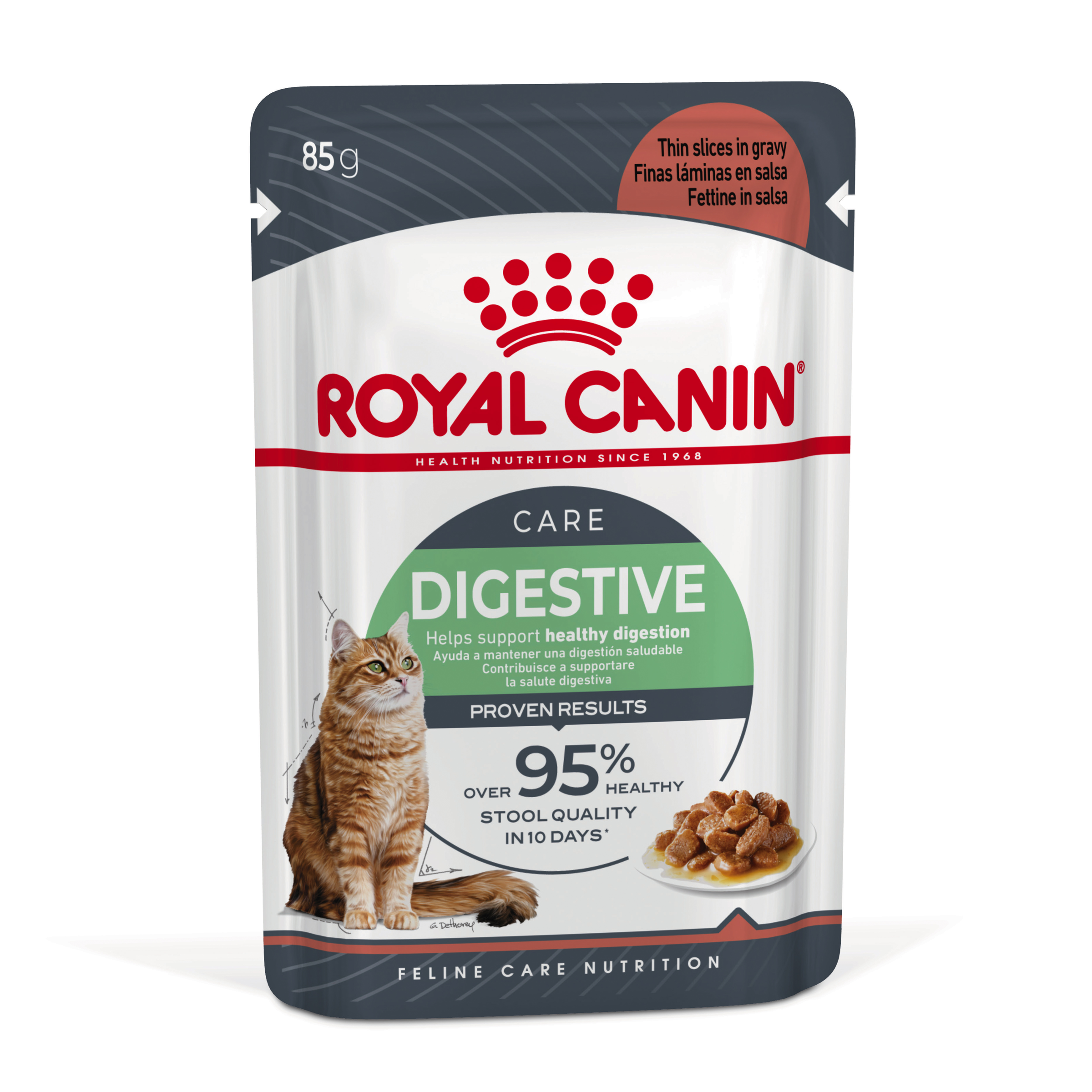 Royal Canin Wet Cat Food Digestive Care Gravy front of pack