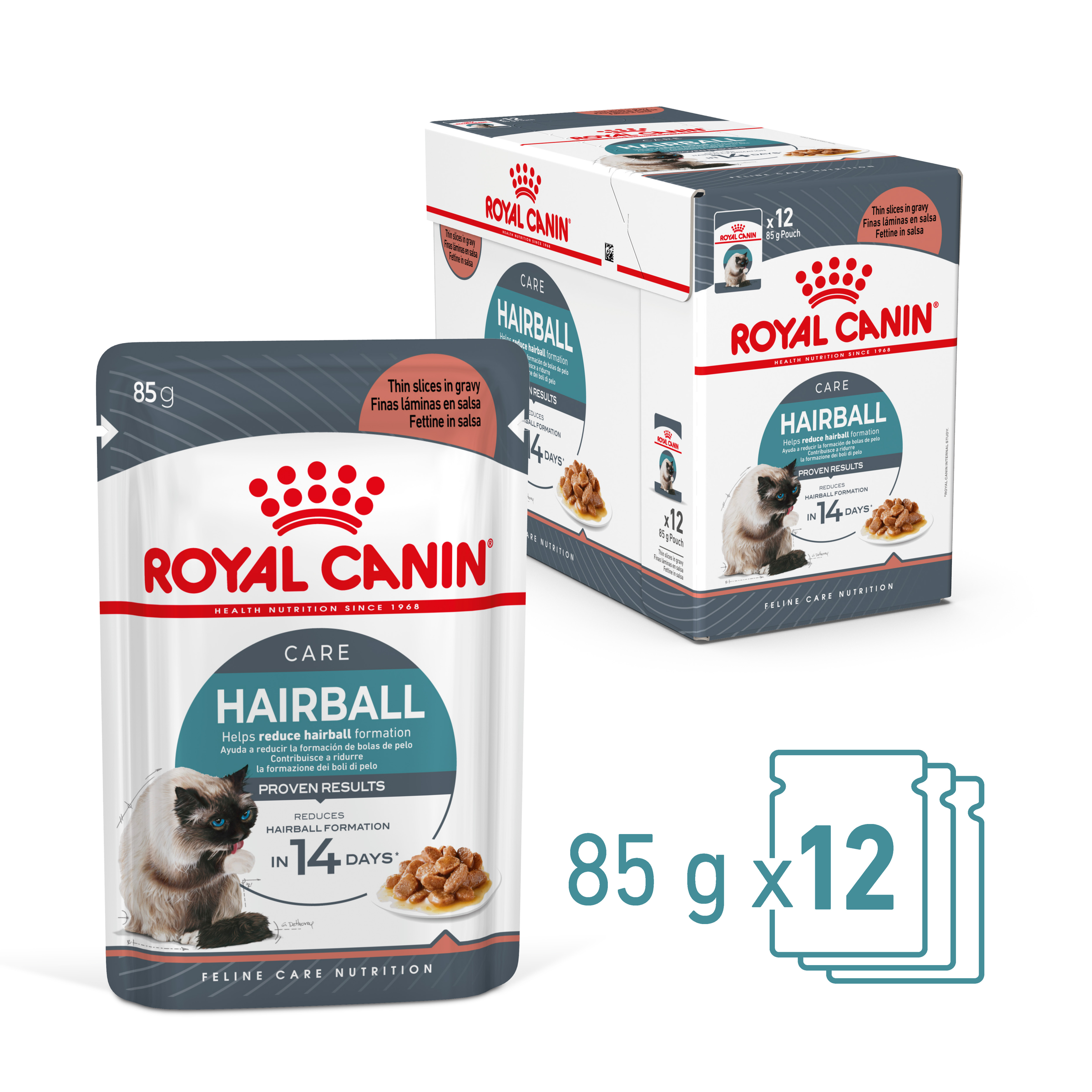 Royal Canin Wet Cat Food Hairball Care Gravy product detail 1