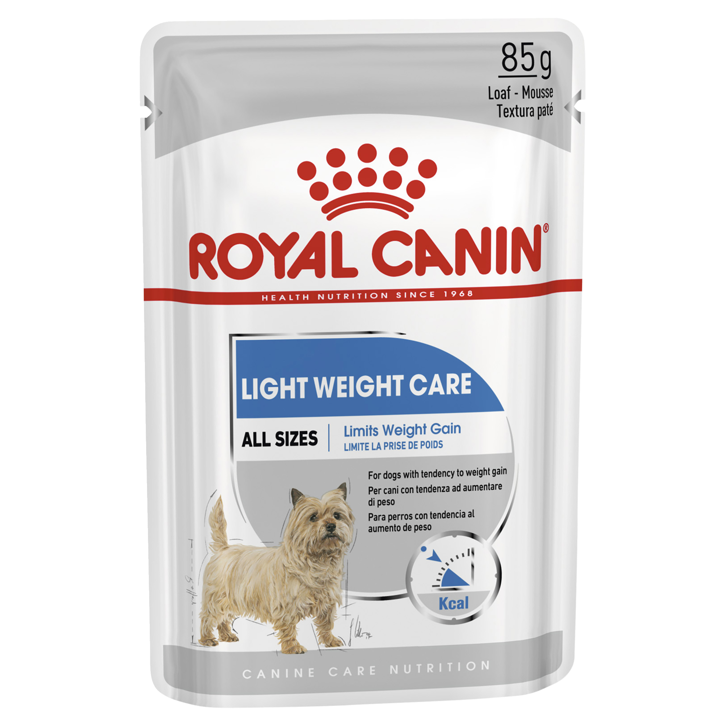 Royal Canin Wet Dog Food Light Weight Care Loaf front of pack