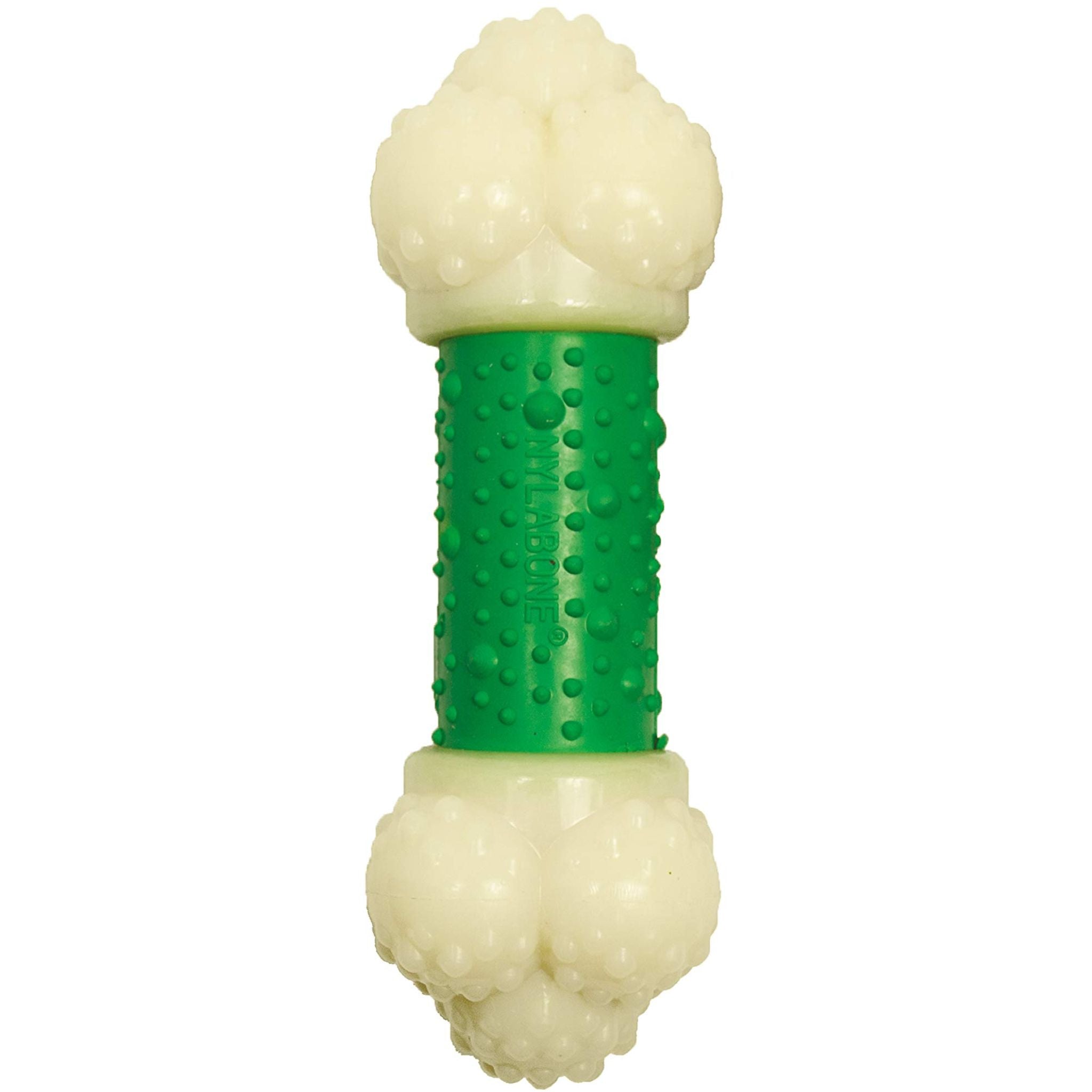 Nylabone Double Action Bone Dog Chew Toy Bacon Flavor