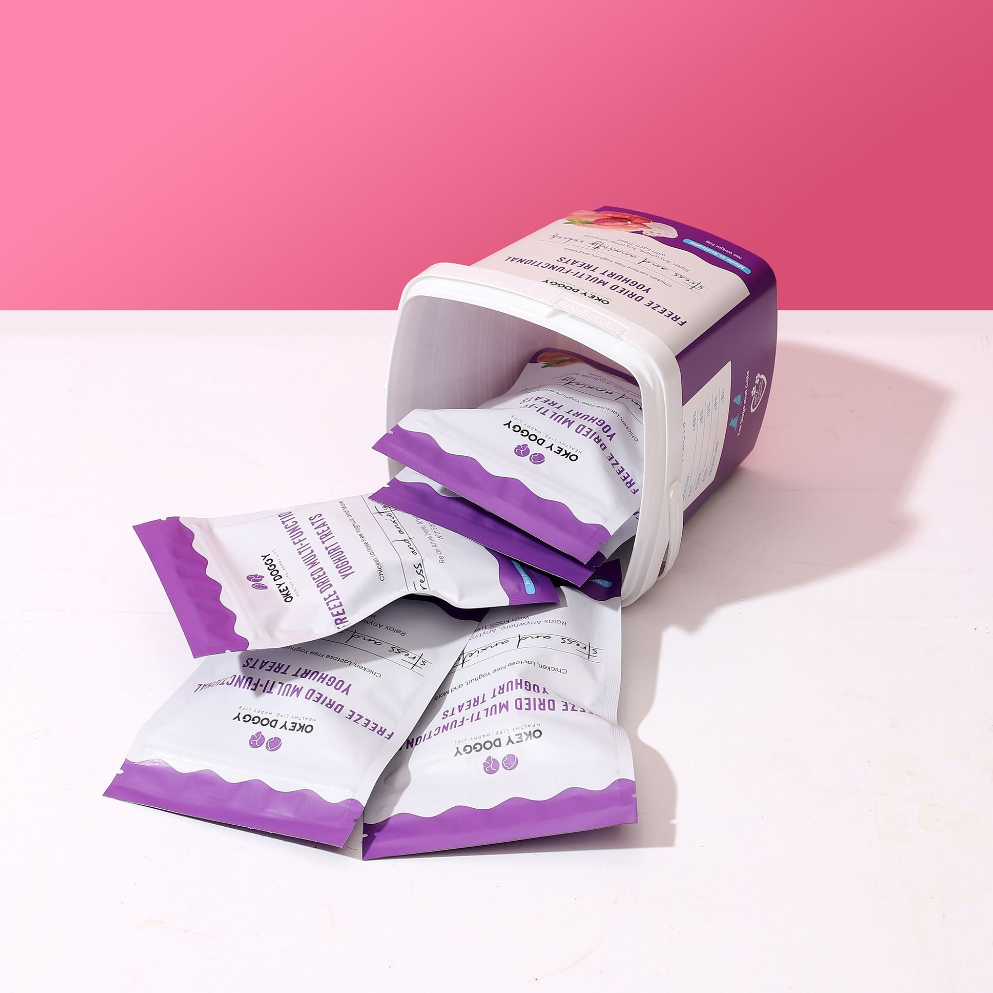 Okey Doggy Freeze Dried Multi-Functional Yoghurt Treats for Dogs & Cats Stress and Anxiety Relief