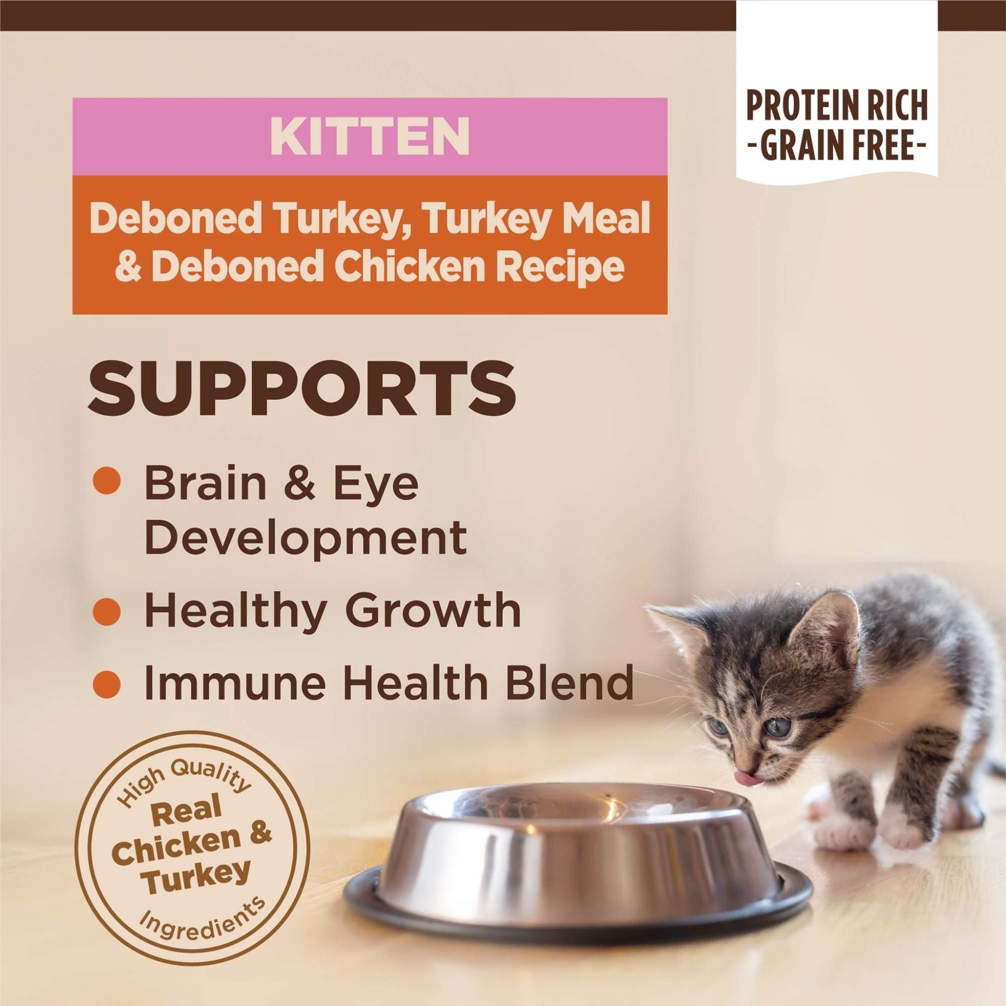 Wellness Core Dry Cat Food Grain Free Kitten: Chicken & Turkey
