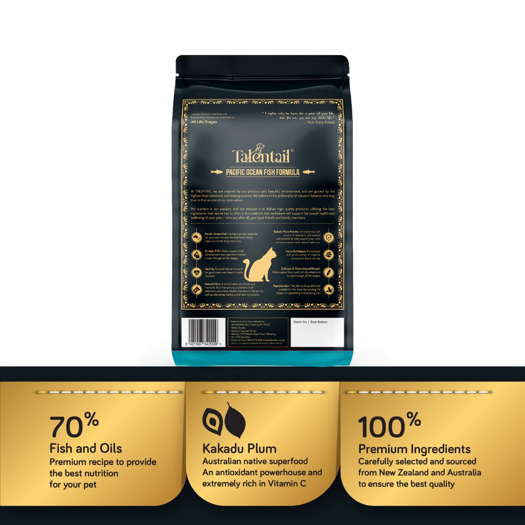 Talentail Ultimate Premium Dry Cat Food Pacific Ocean Fish