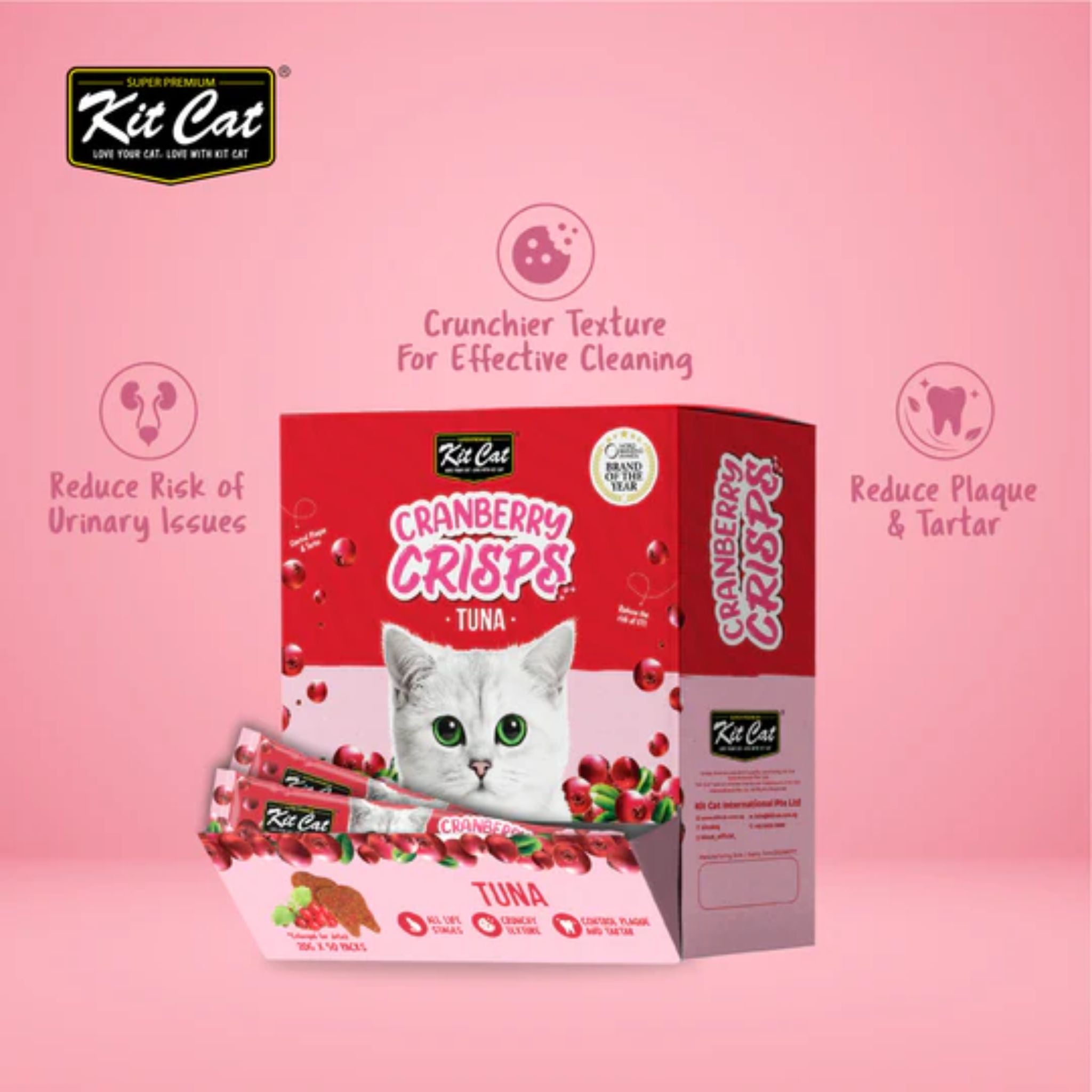 Kit Cat Cranberry Crisps Tuna Cat Treats