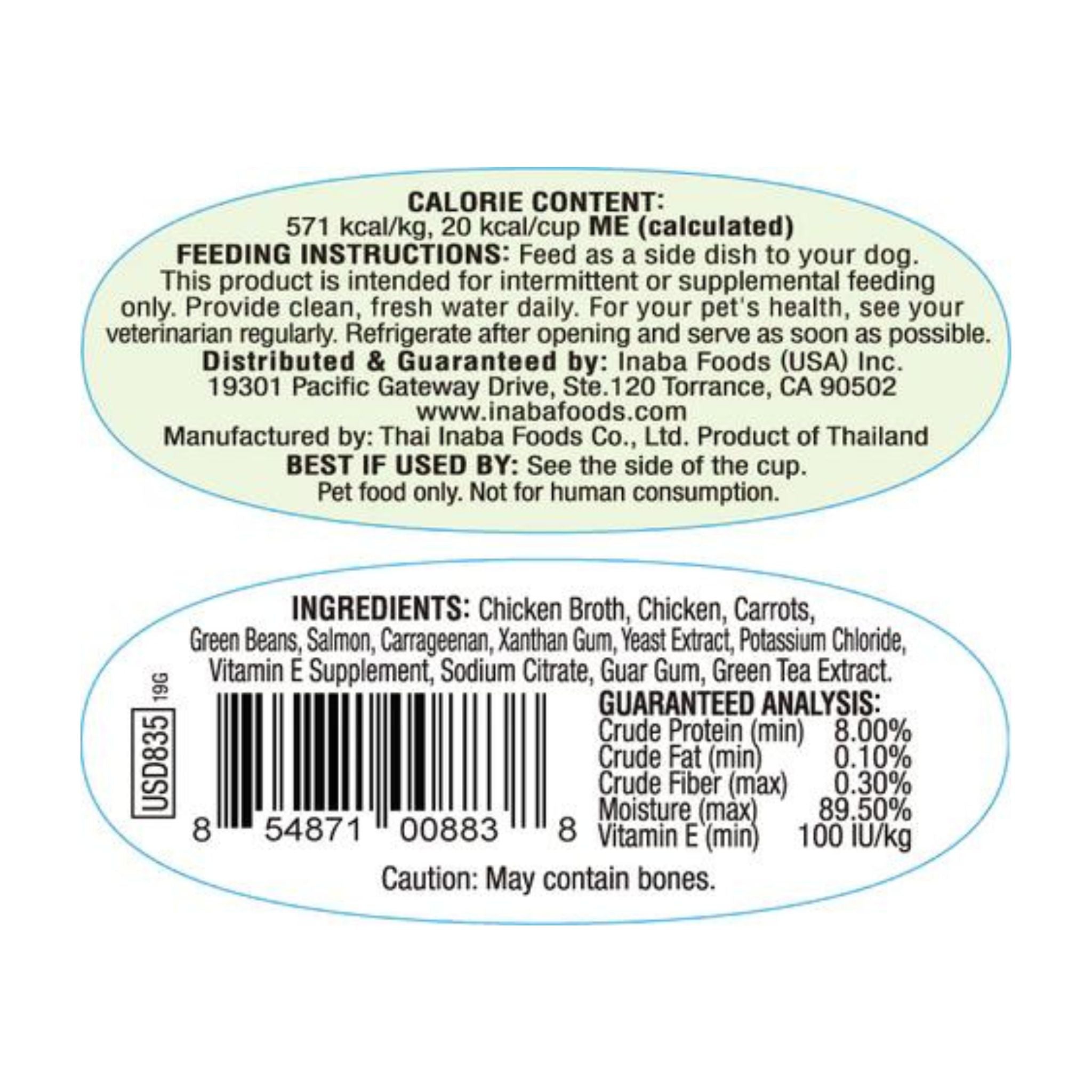 Inaba Dog Treat Twin Packs Chicken with Vegetables & Salmon Recipe | PeekAPaw Pet Supplies