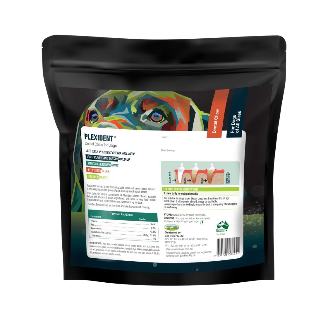 Crooked Lane Plexident Dental Chew For Dogs