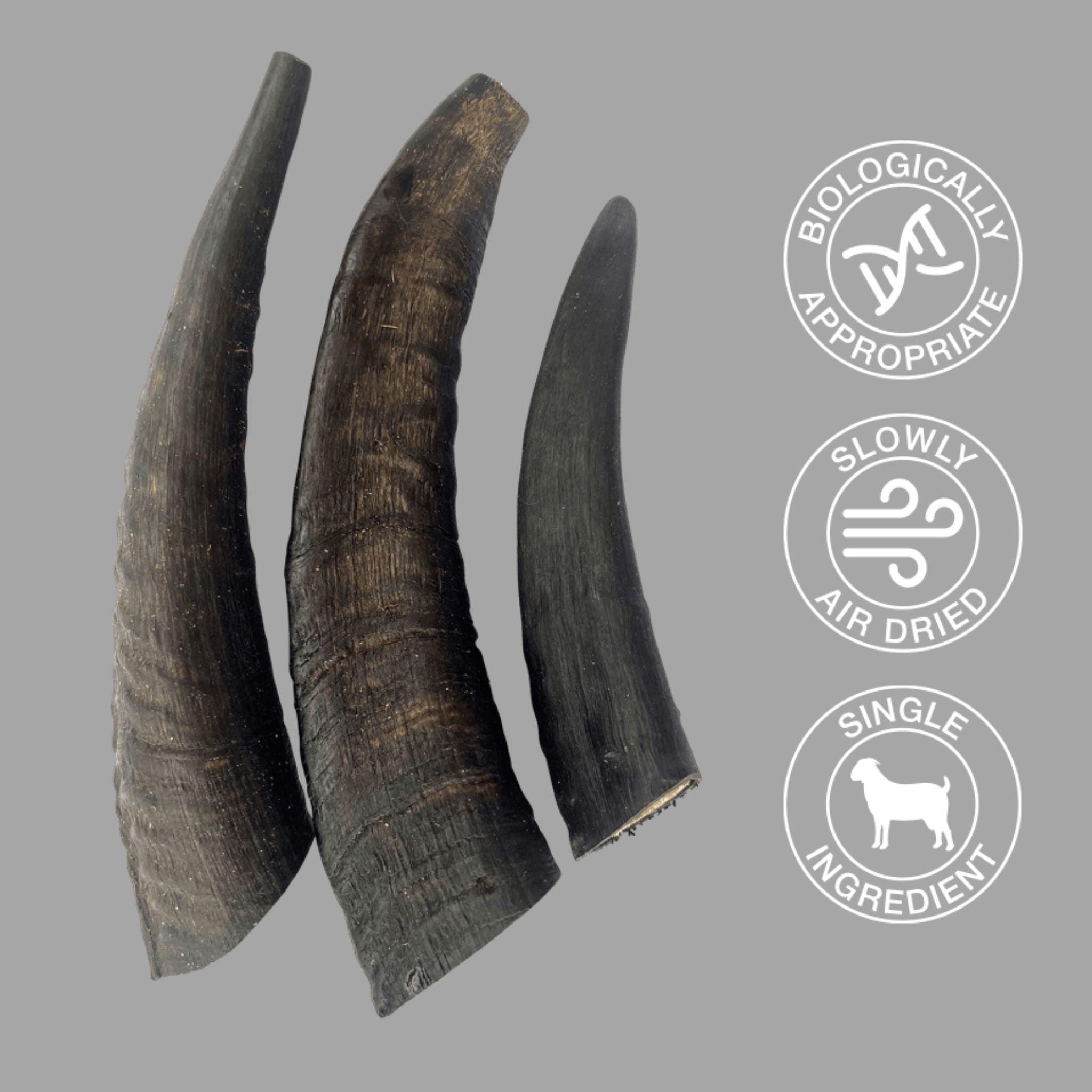 True Blue Air Dried Dog Treats Aussie Goat Horns