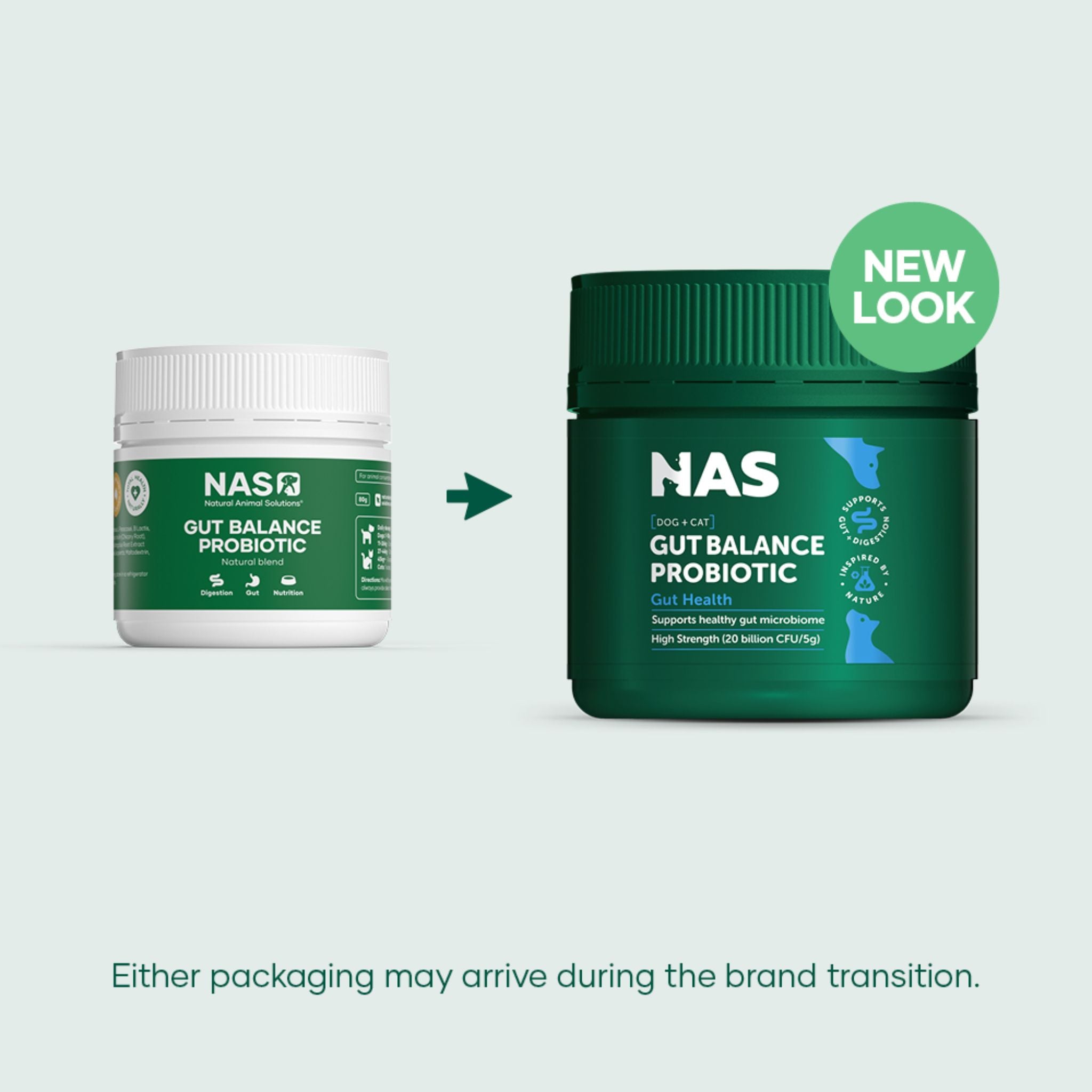 Natural Animal Solutions Gut Balance Probiotic for Cats and Dogs