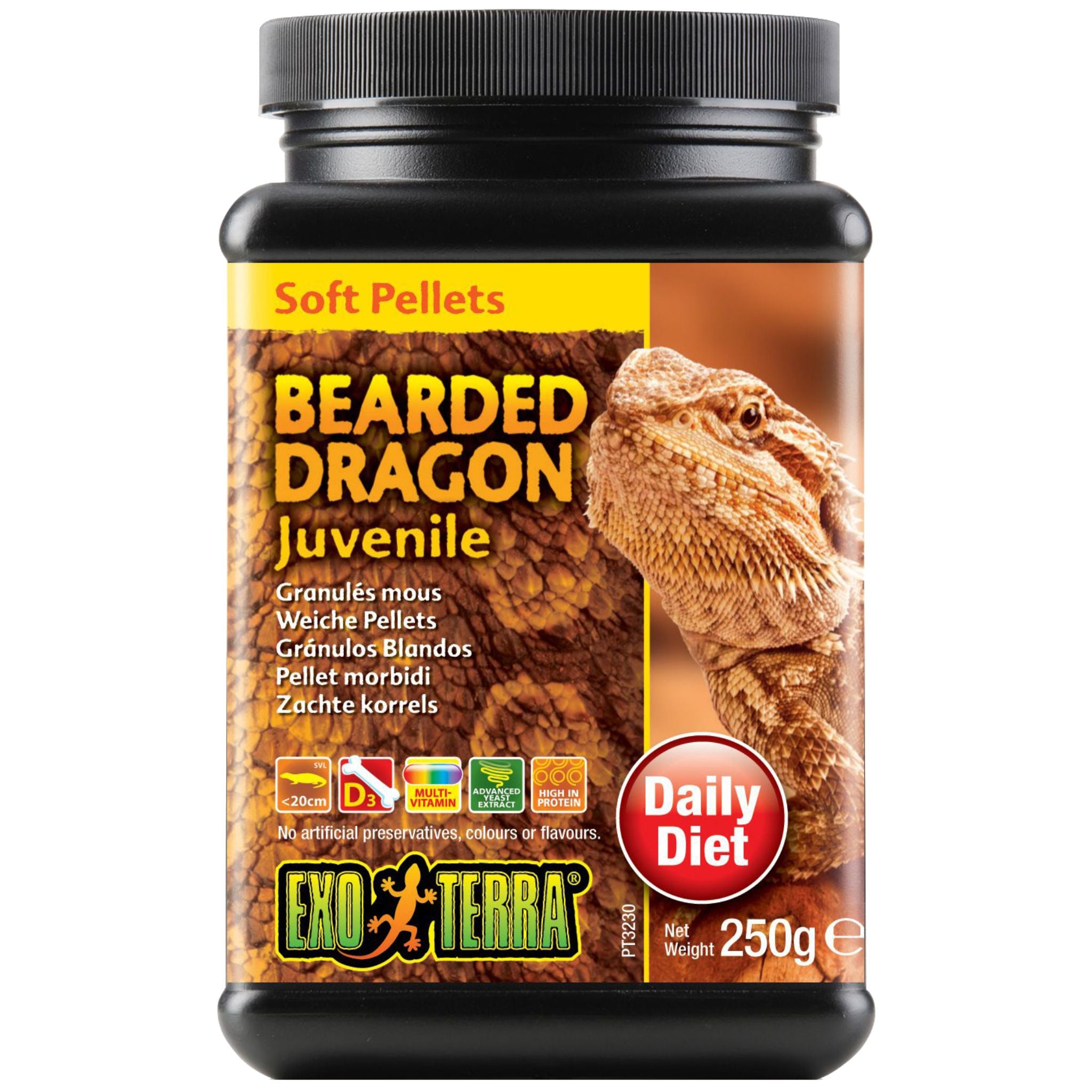 Exo Terra Bearded Dragon Food Juvenile Soft Pellets