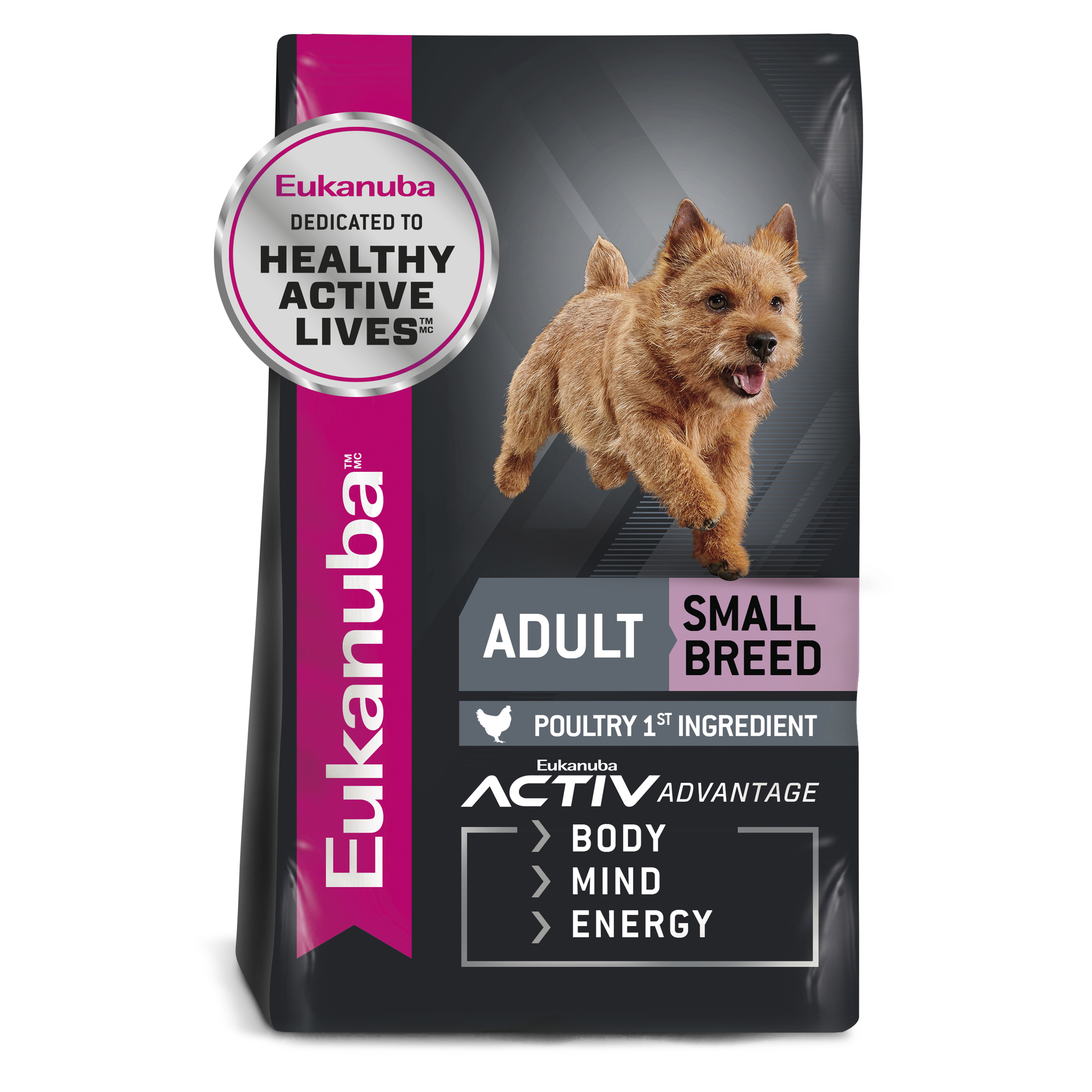 Eukanuba Dry Dog Food Adult Small Breed front of pack