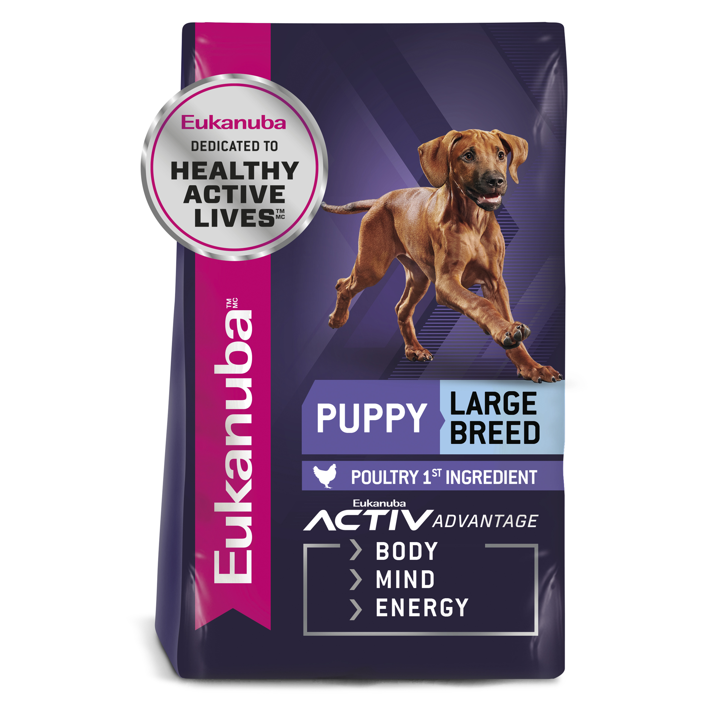 Eukanuba Dry Dog Food Puppy Large Breed front of pack