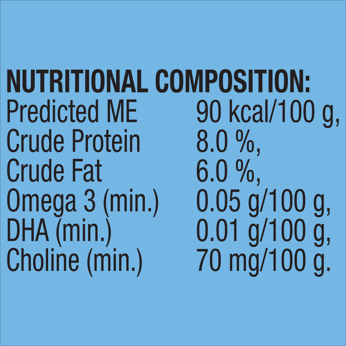 ADVANCE Kitten Tender Chicken Delight nutritional composition panel