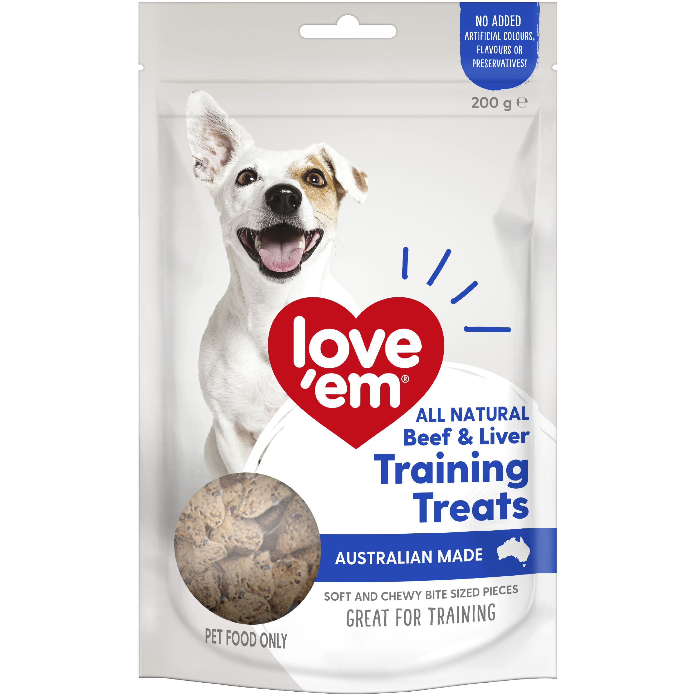 Love'em Liver Dog Training Treats front of pack