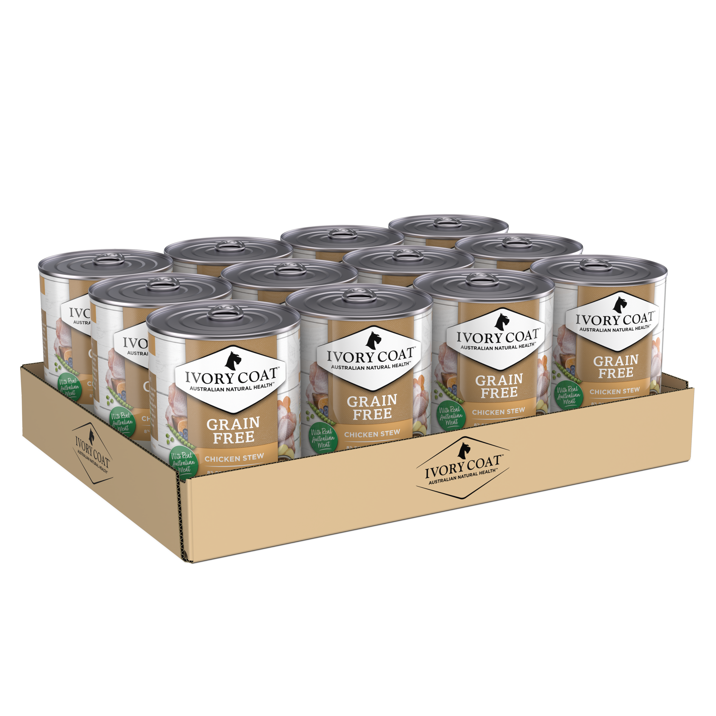 Ivory Coat Grain Free Puppy Wet Dog Food Chicken Stew pack