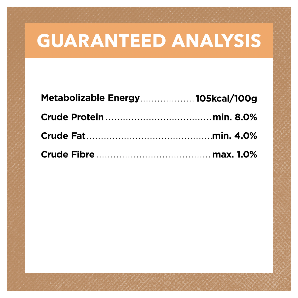Ivory Coat Grain Free Chicken Stew puppy guaranteed analysis panel