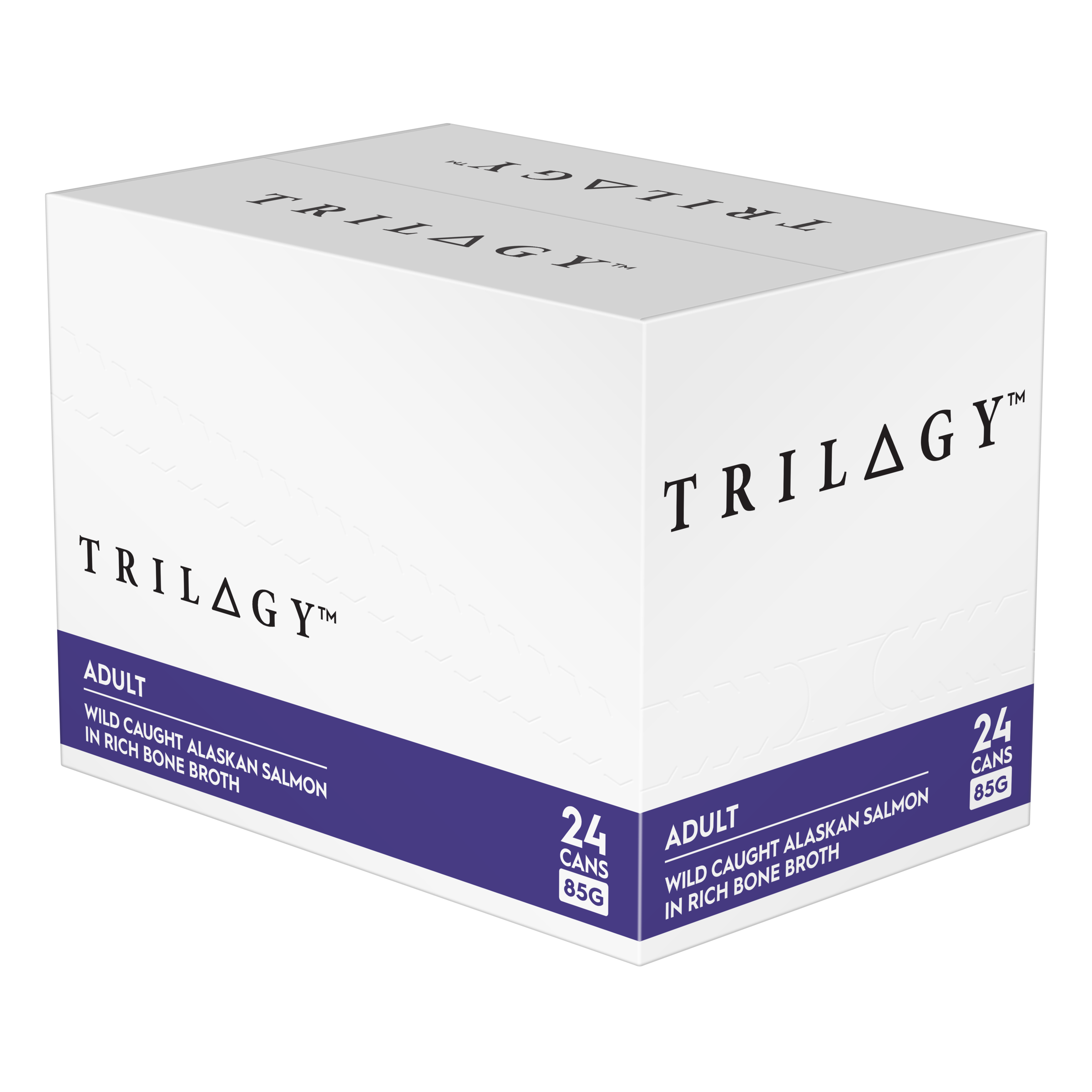 Trilogy Wet Adult Cat Food Wild Caught Alaskan Salmon in Rich Bone Broth back of pack