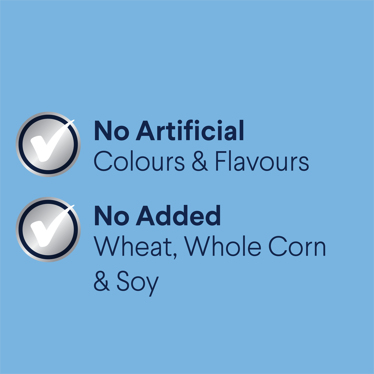 ADVANCE Puppy Large Breed claims: no artificial colours or flavours, no added wheat, whole corn or soy