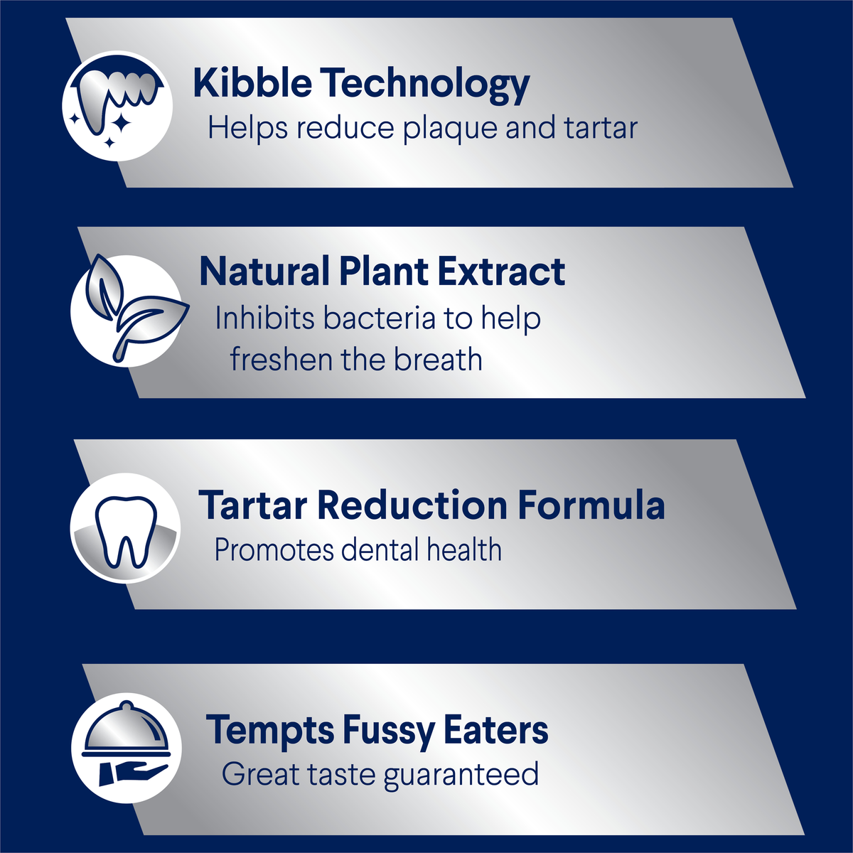 ADVANCE Triple Action Dental Care Small benefits: kibble technology, plant extract for breath, tartar reduction, taste