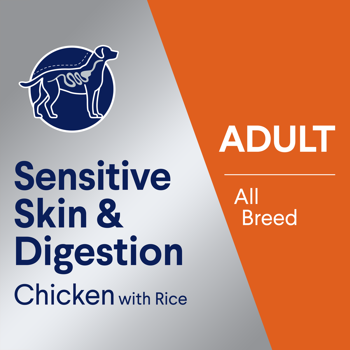 ADVANCE Sensitive Skin and Digestion Adult All Breed Chicken with Rice pack banner graphic