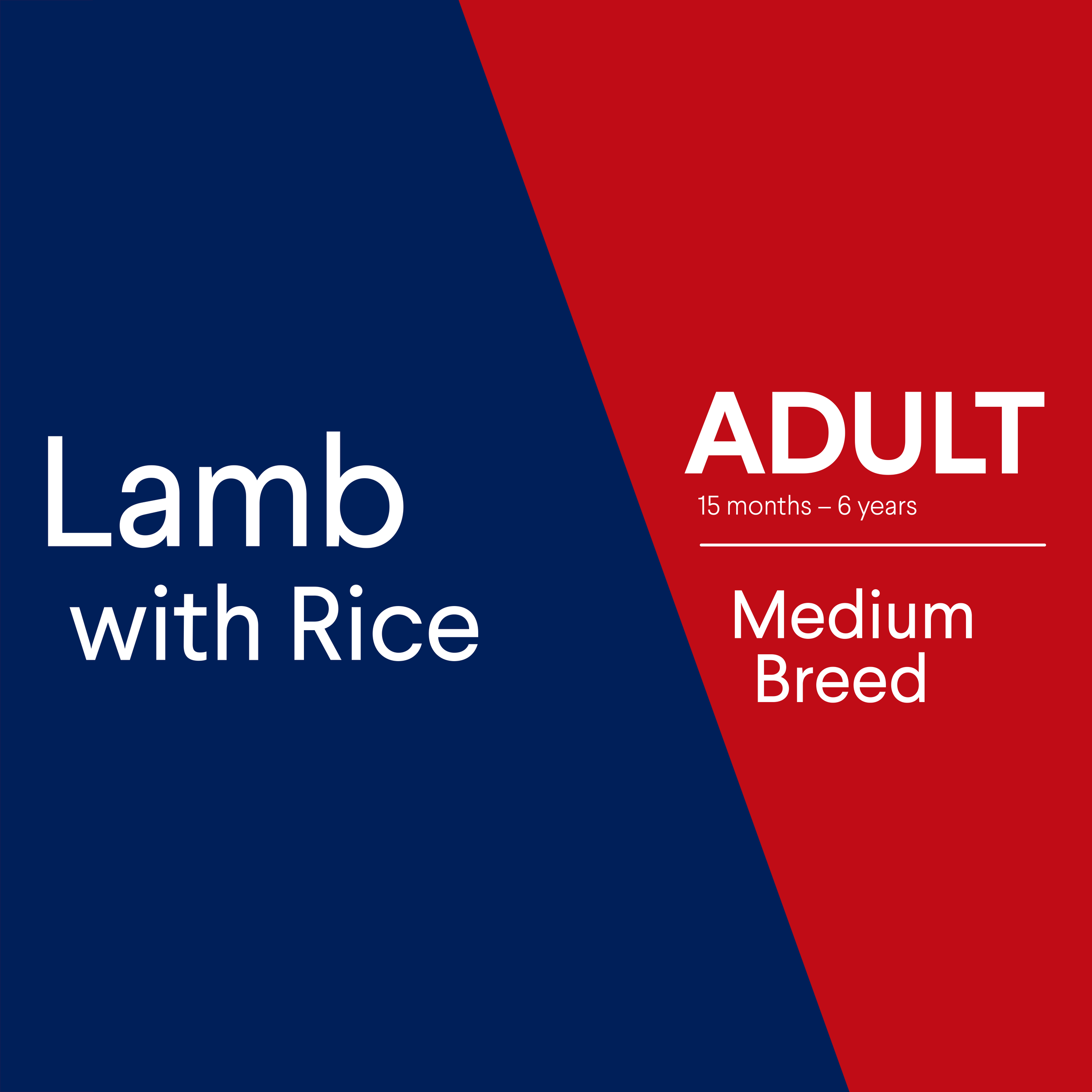 ADVANCE Adult Medium Breed Lamb with Rice pack banner graphic