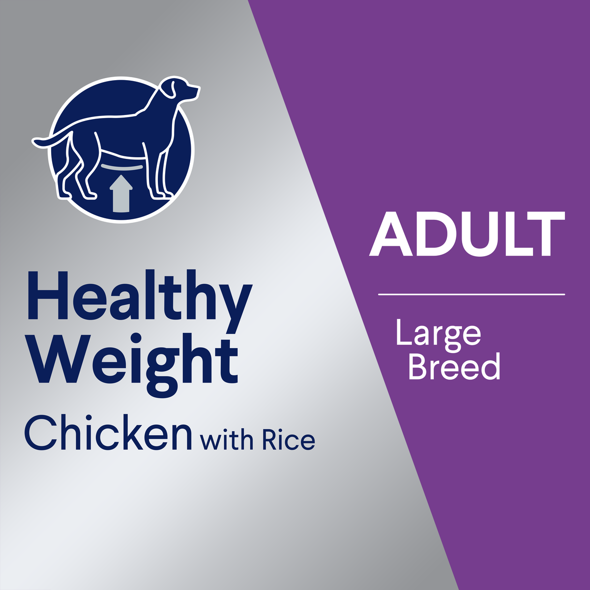 ADVANCE Healthy Weight Adult Large Breed Chicken with Rice pack banner graphic