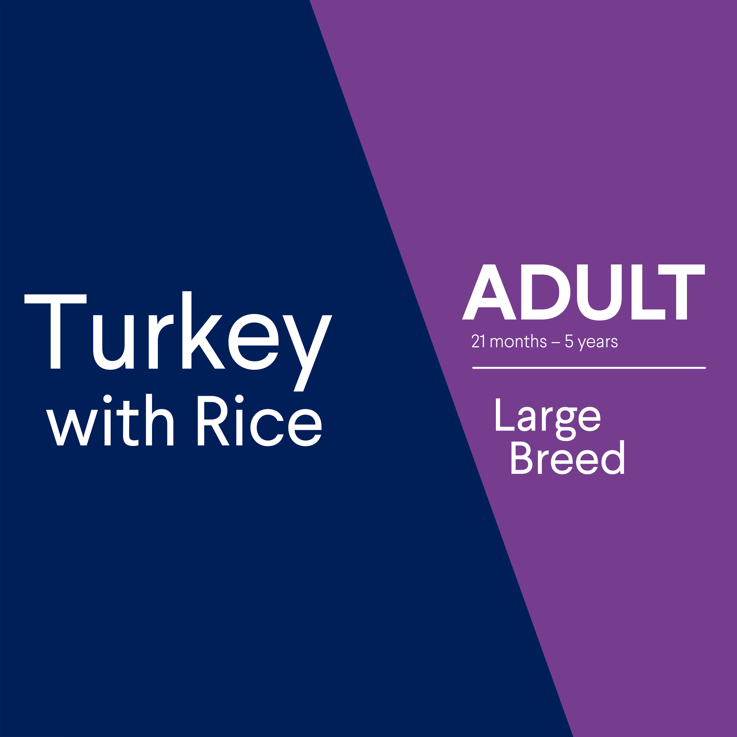 ADVANCE Adult Large Breed Turkey with Rice pack banner graphic