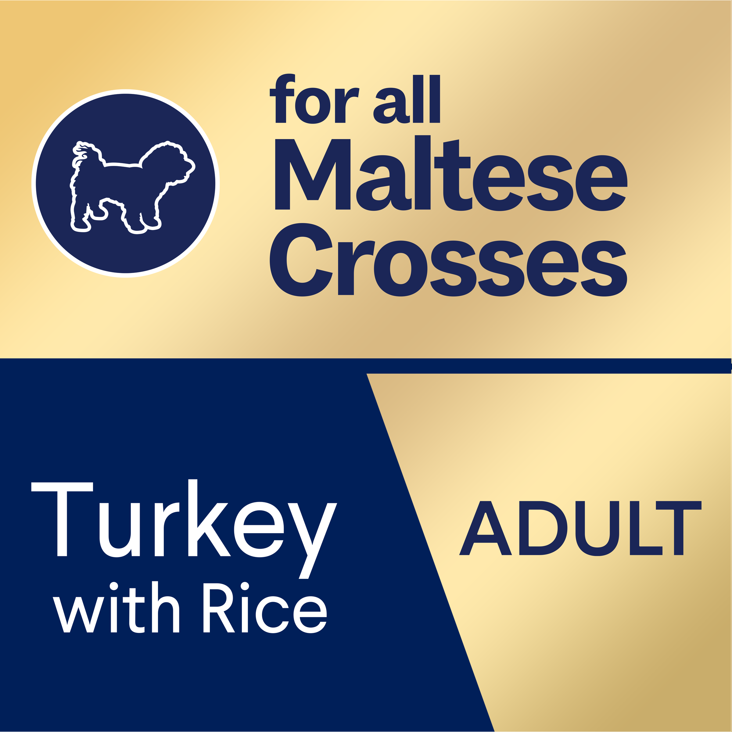 ADVANCE for all Maltese Crosses Adult Turkey with Rice pack banner graphic
