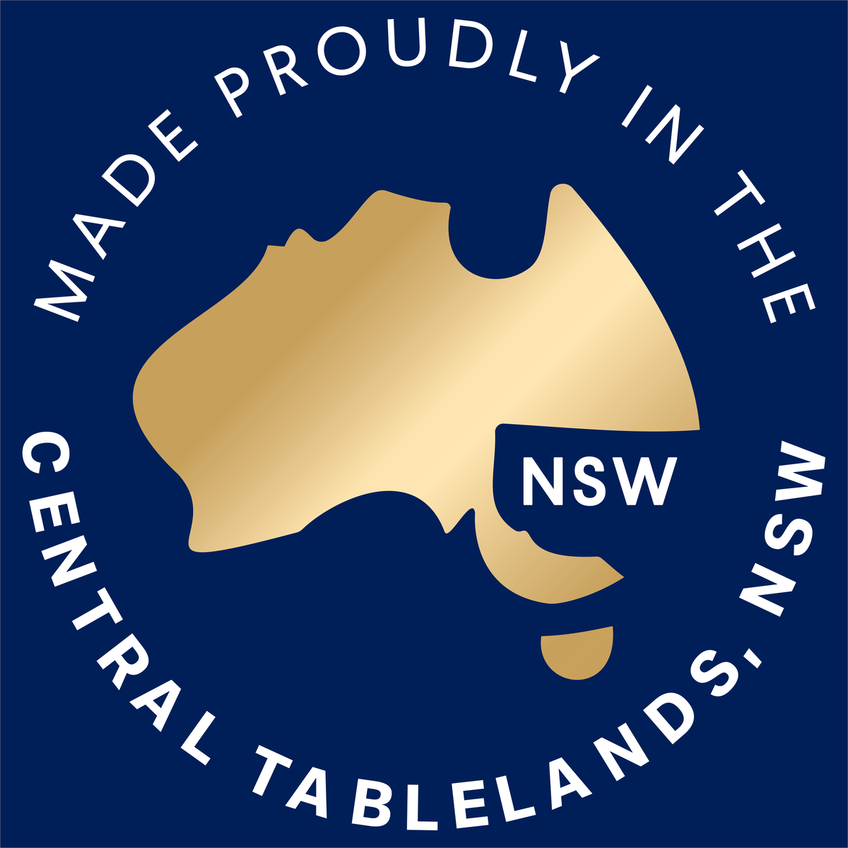 Made proudly in the Central Tablelands, NSW badge on ADVANCE dog food
