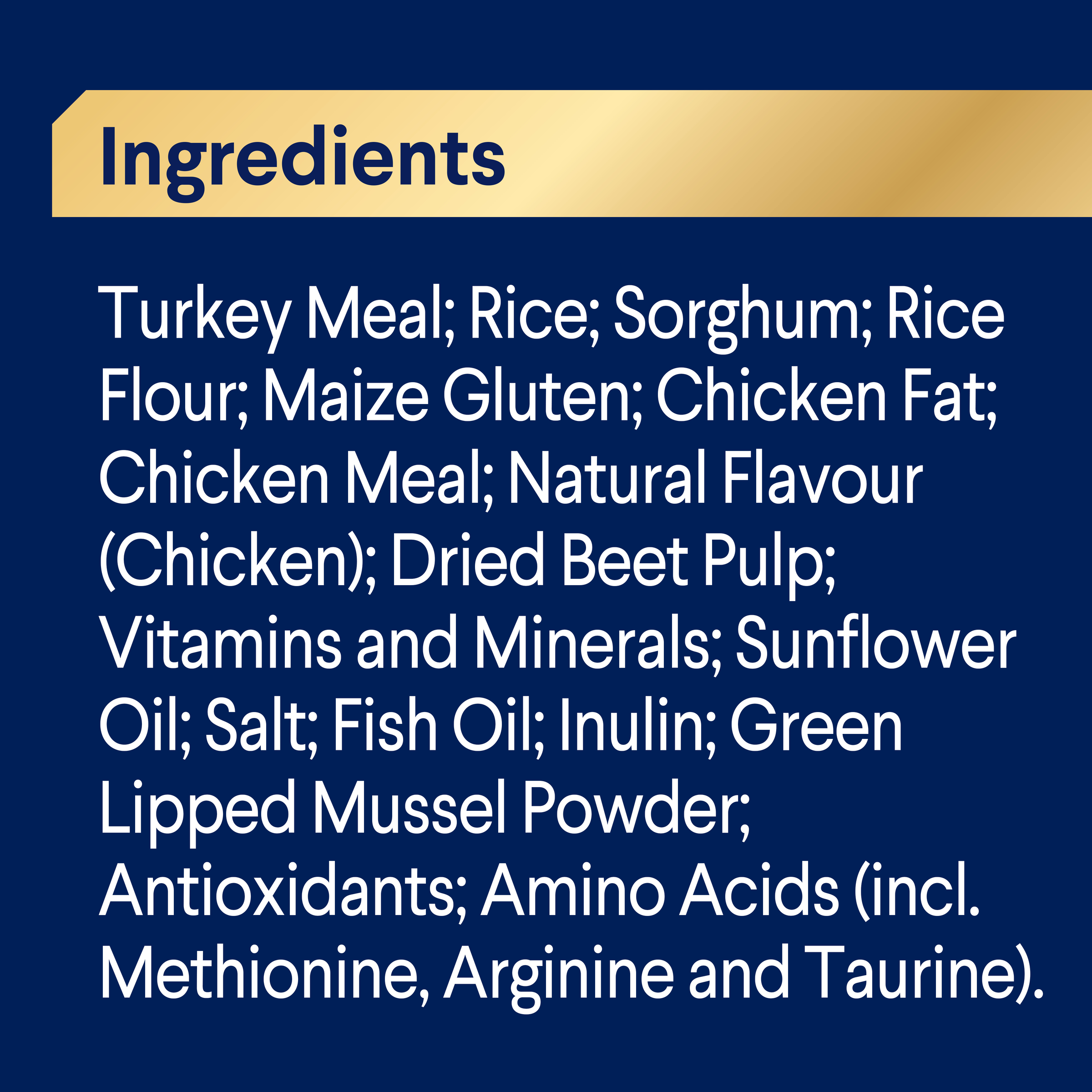 ADVANCE for Medium Terriers Turkey with Rice ingredients panel