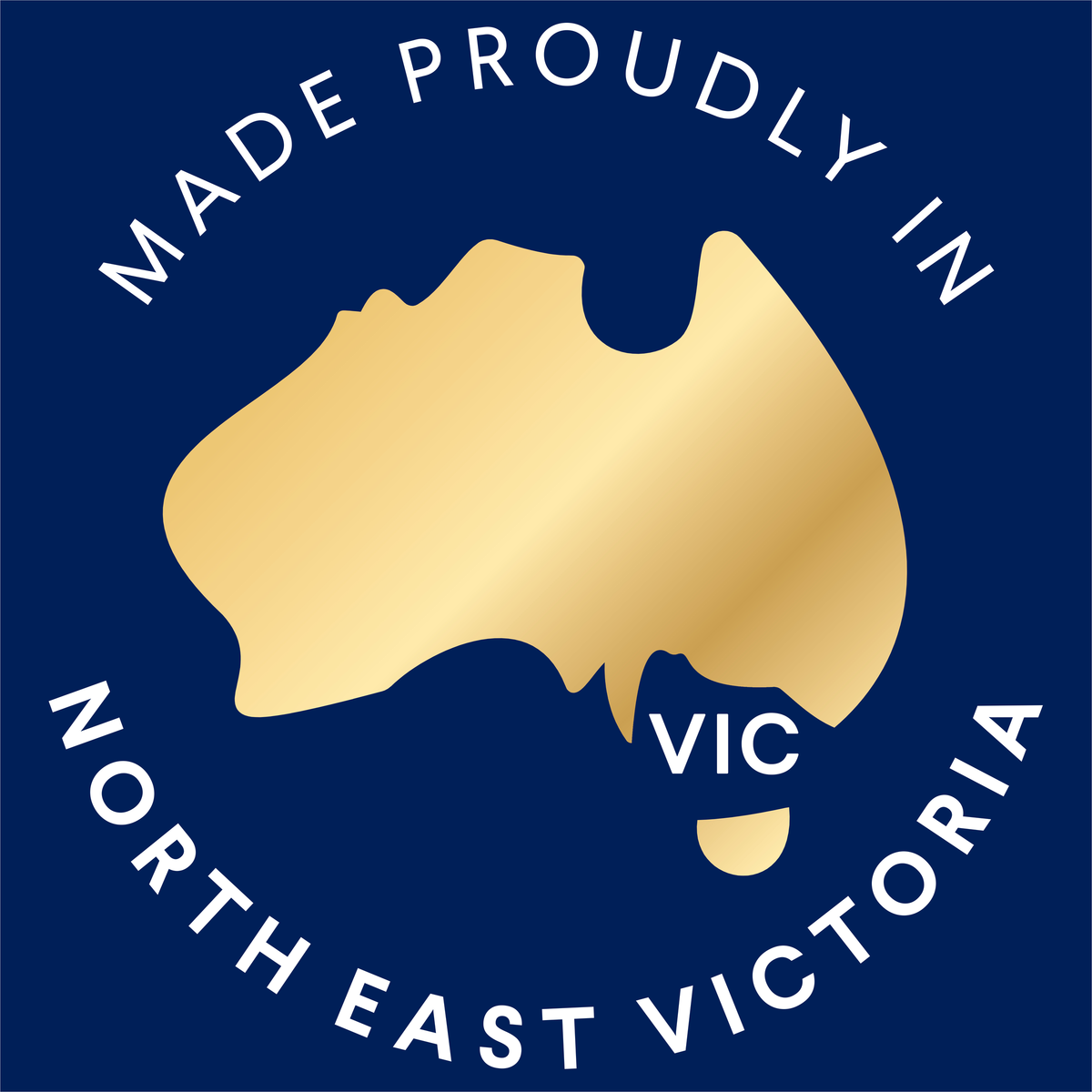 Made proudly in North East Victoria badge on ADVANCE wet dog food