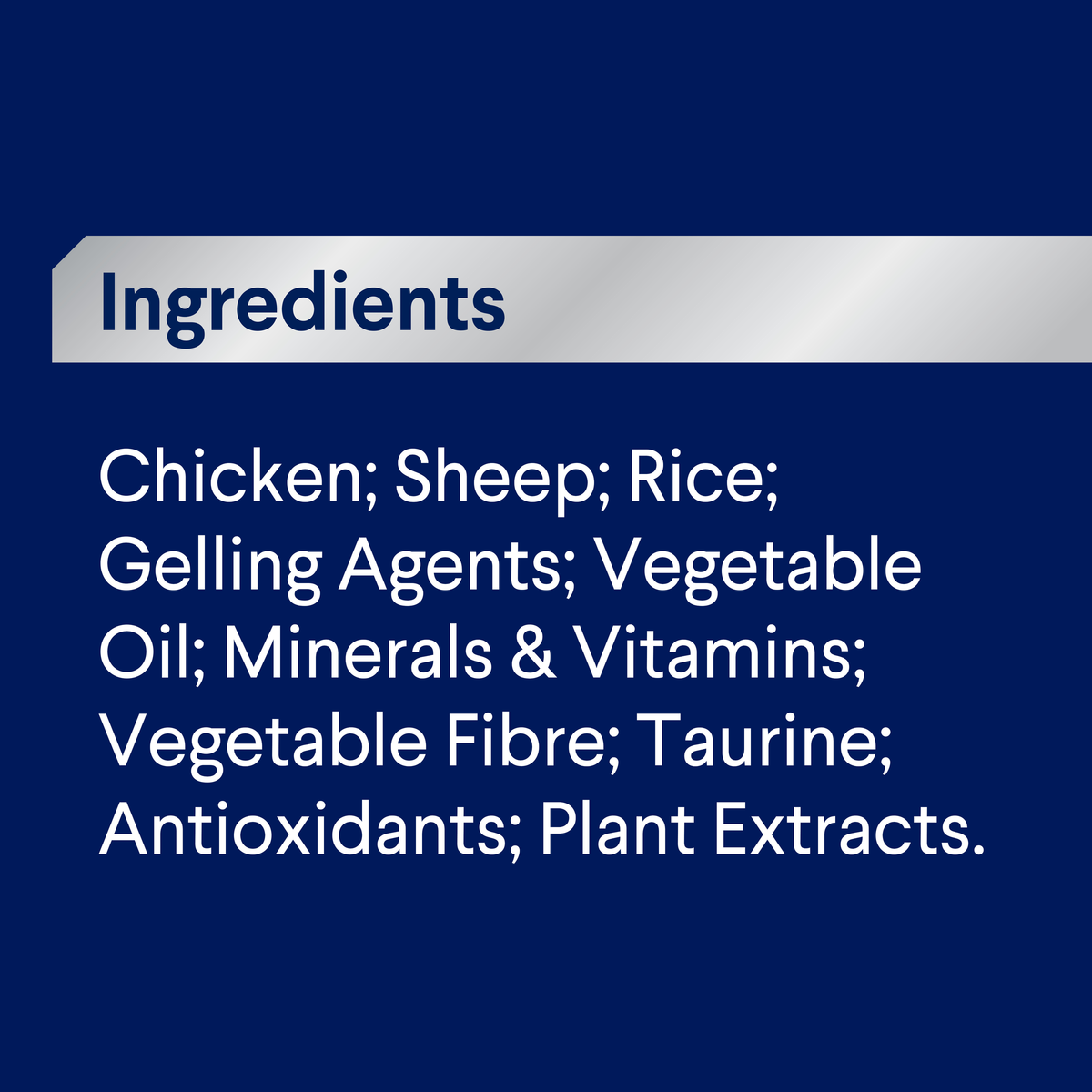 ADVANCE Adult Chicken and Salmon with Rice ingredients panel