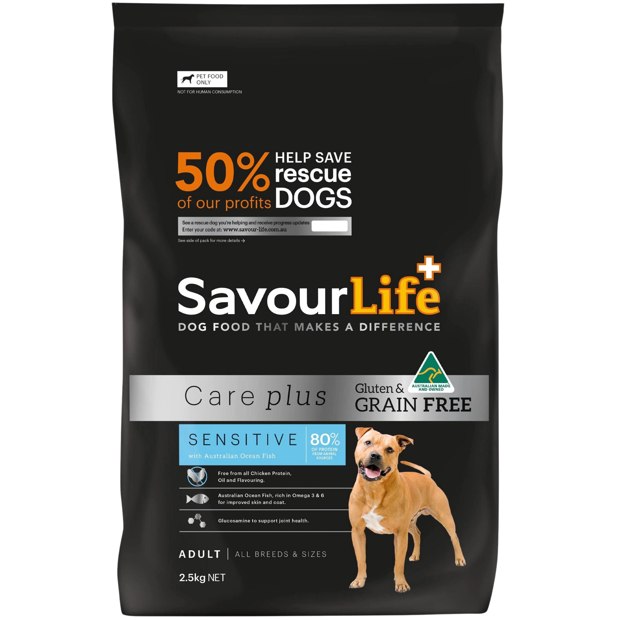 SavourLife Grain Free Care Plus Sensitive Ocean Fish Dry Dog Food