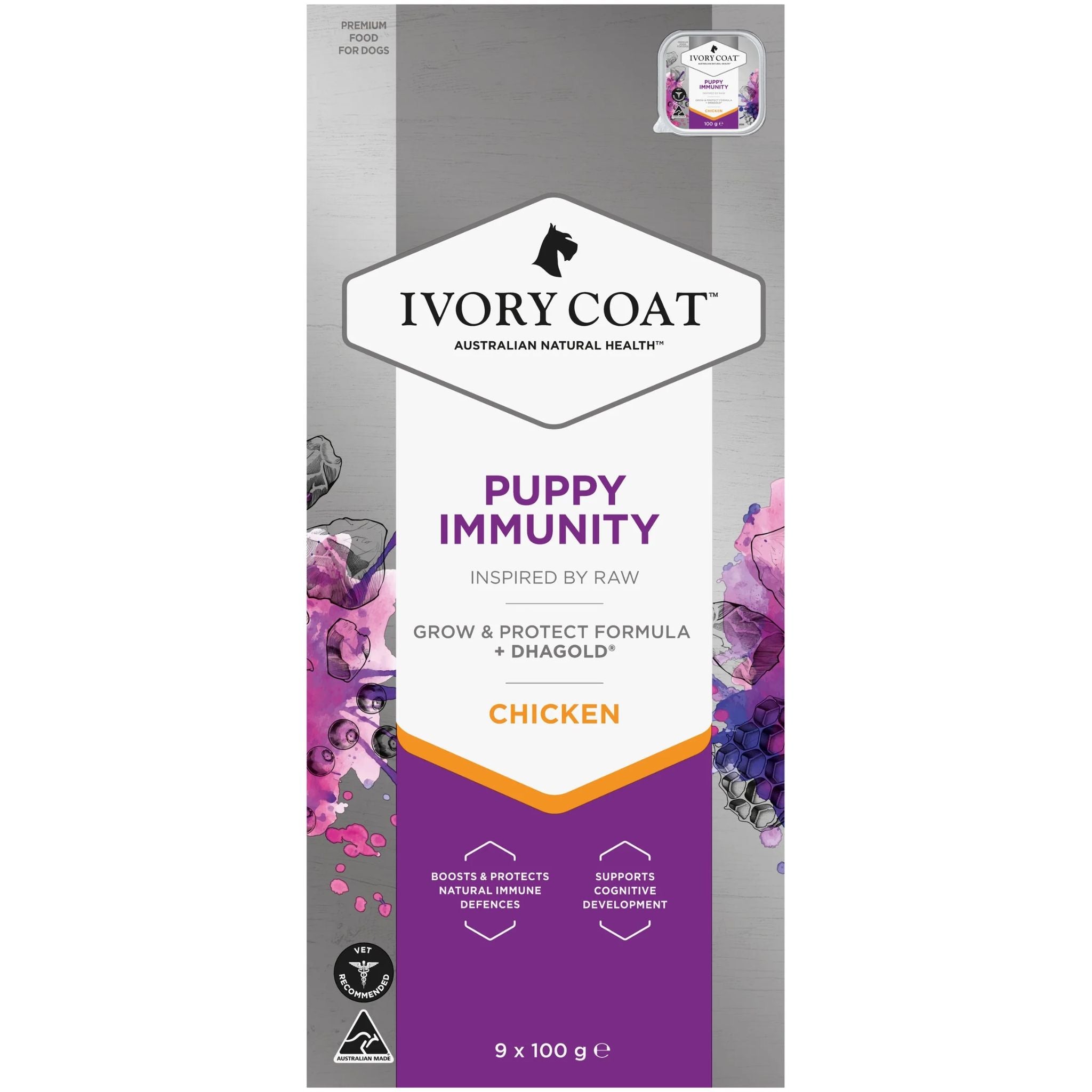 Ivory Coat Inspired By Raw Puppy Wet Food Immunity