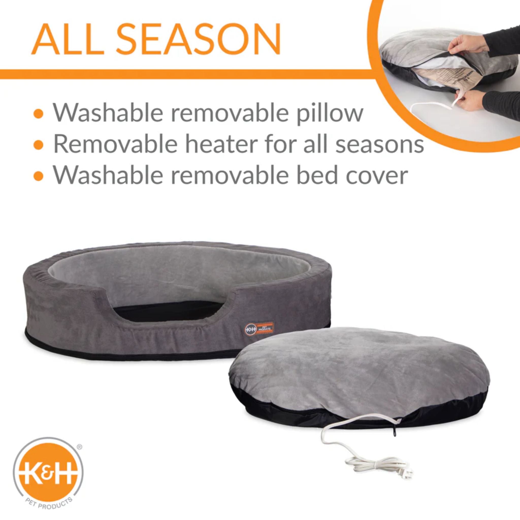 K&H Thermo-Snuggly Sleeper Heated Dog Bed