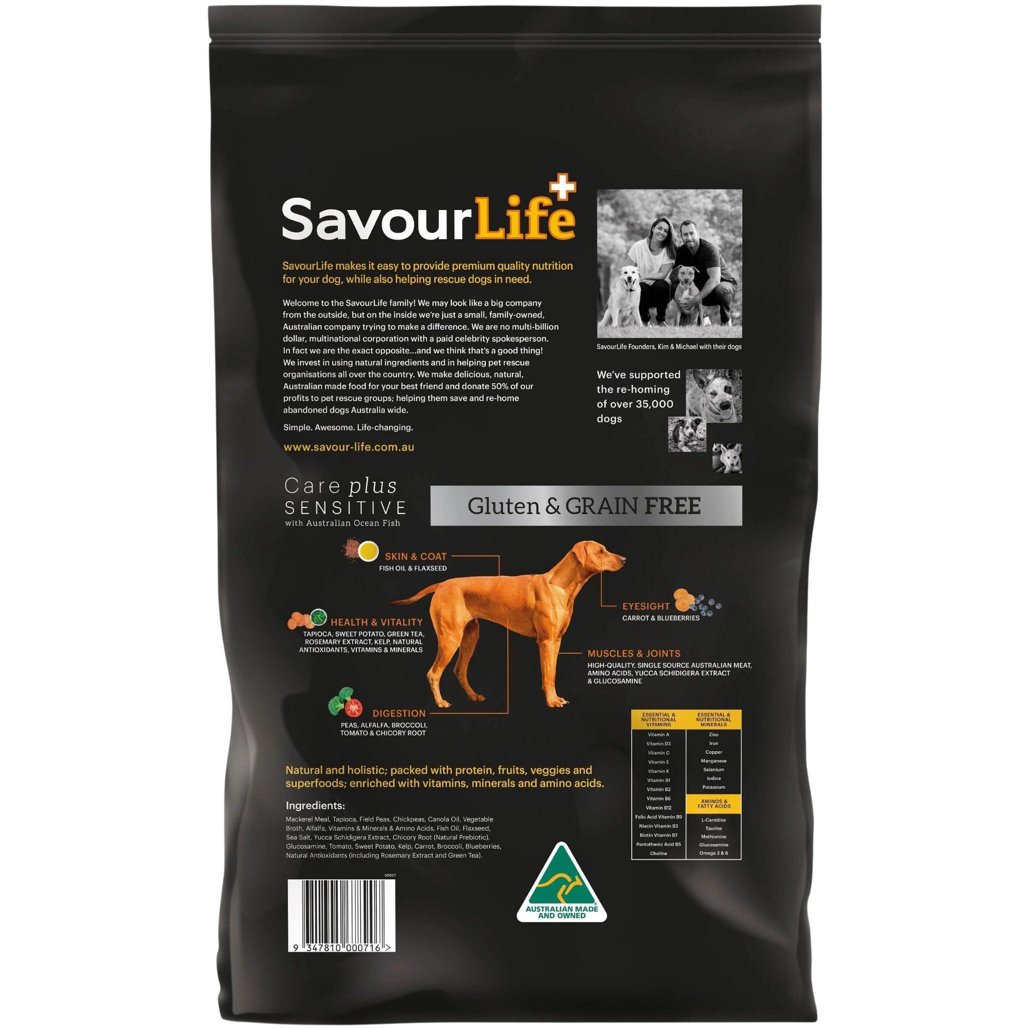 SavourLife Grain Free Care Plus Sensitive Ocean Fish Dry Dog Food