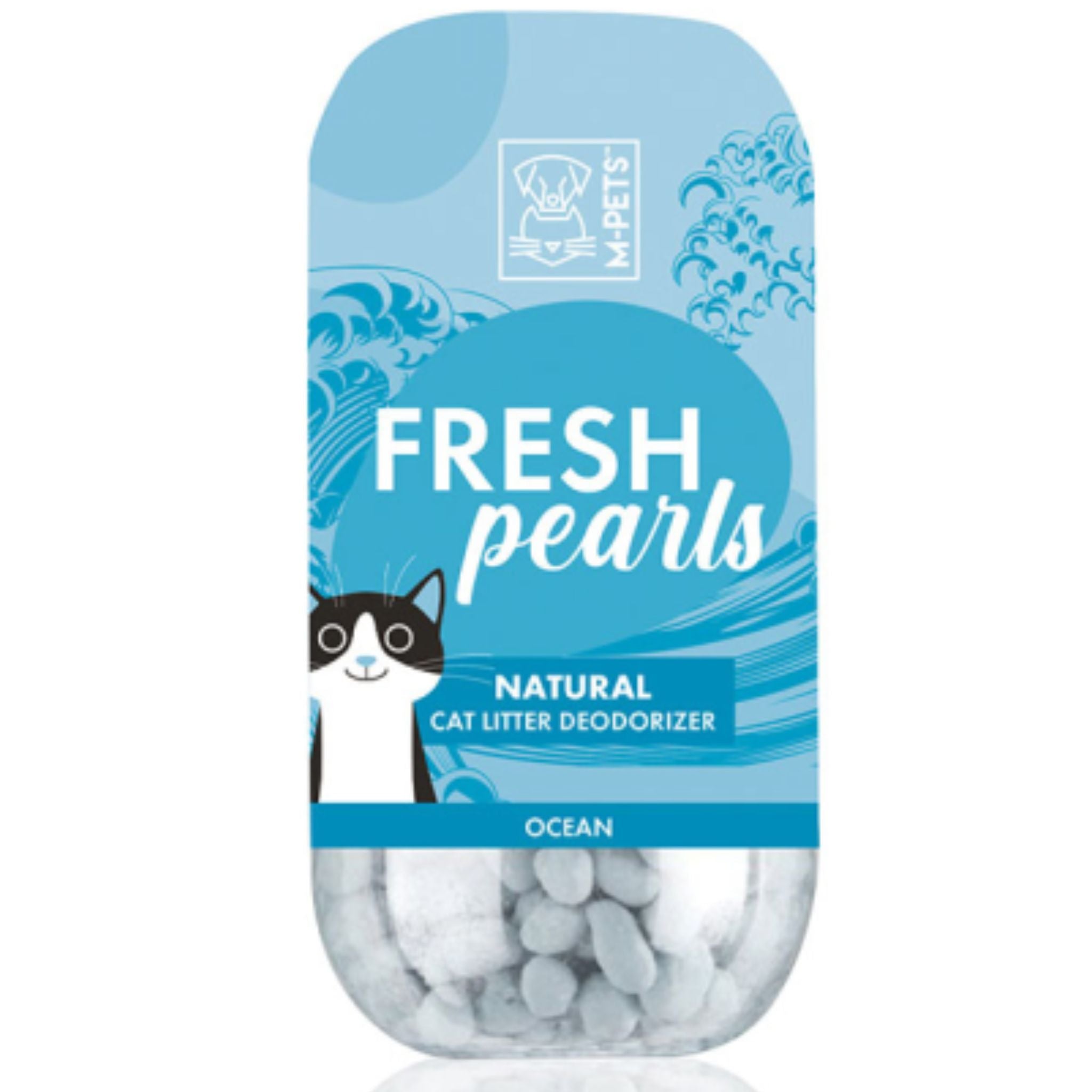M-Pets FRESH Pearls Natural Cat Litter Deodoriser 450ml - Ocean| PeekAPaw Pet Supplies