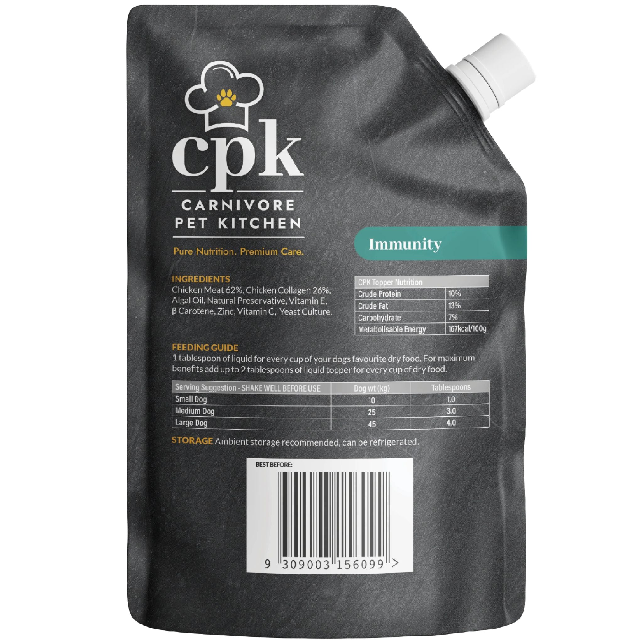 Carnivore Pet Kitchen Immunity Dog Meal Topper