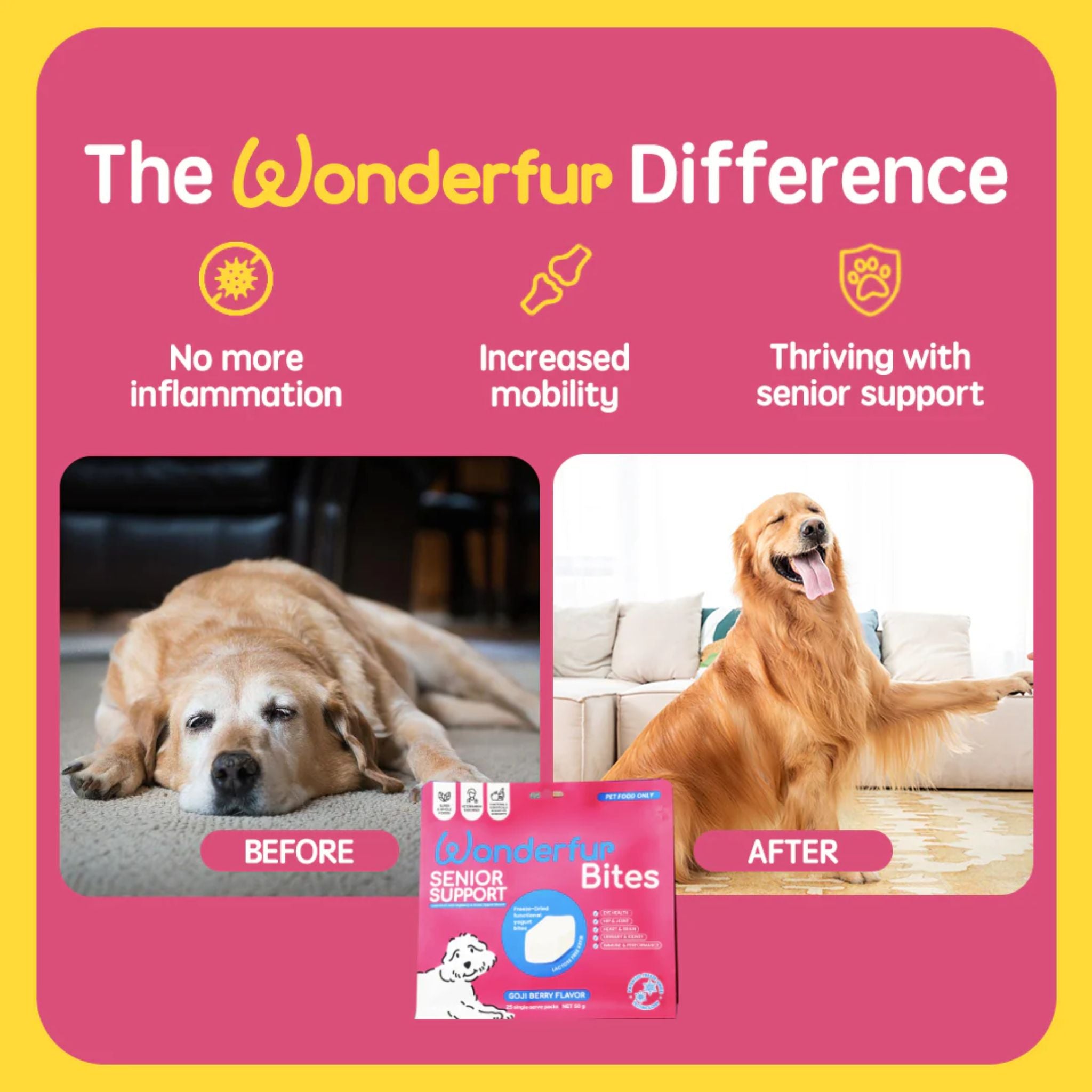 Wonderfur Bites Senior Support for Dogs