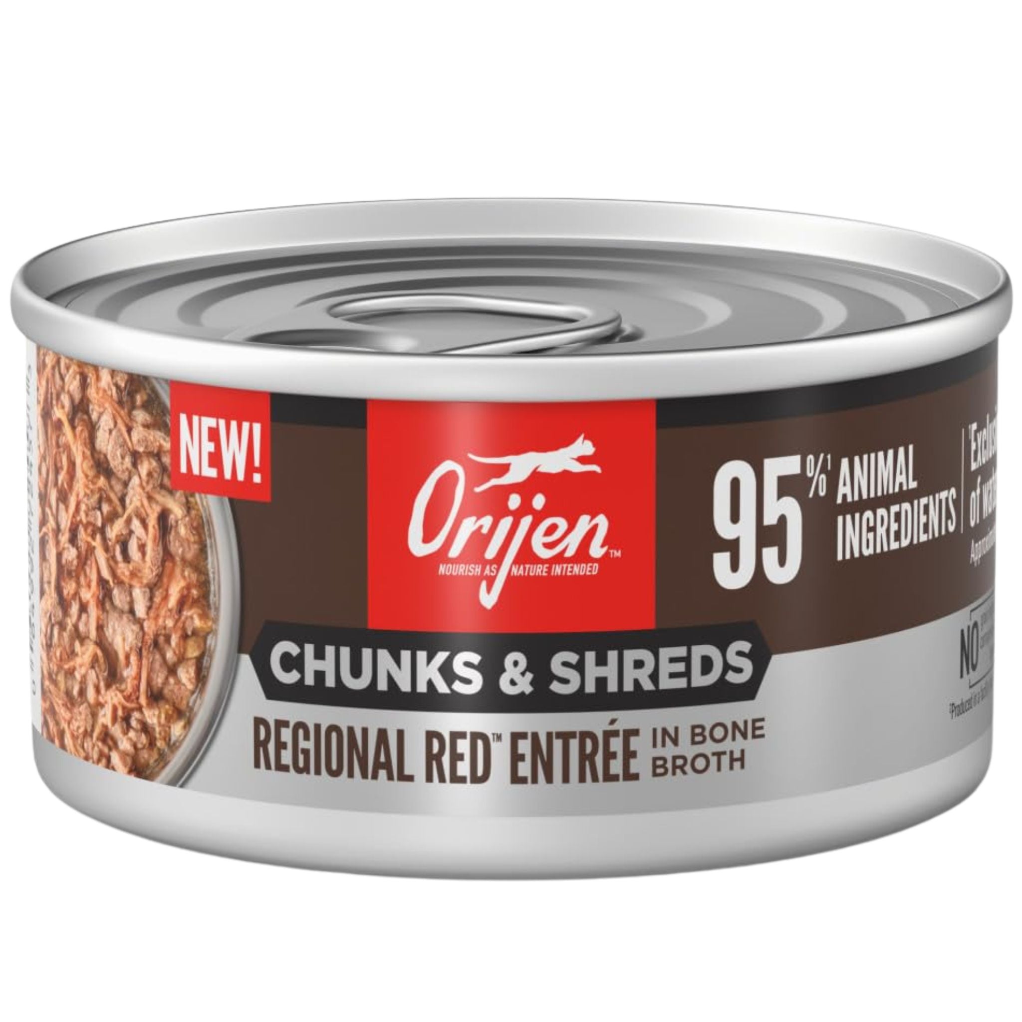 Orijen Wet Cat Food Chunks & Shreds Regional Red Entree
