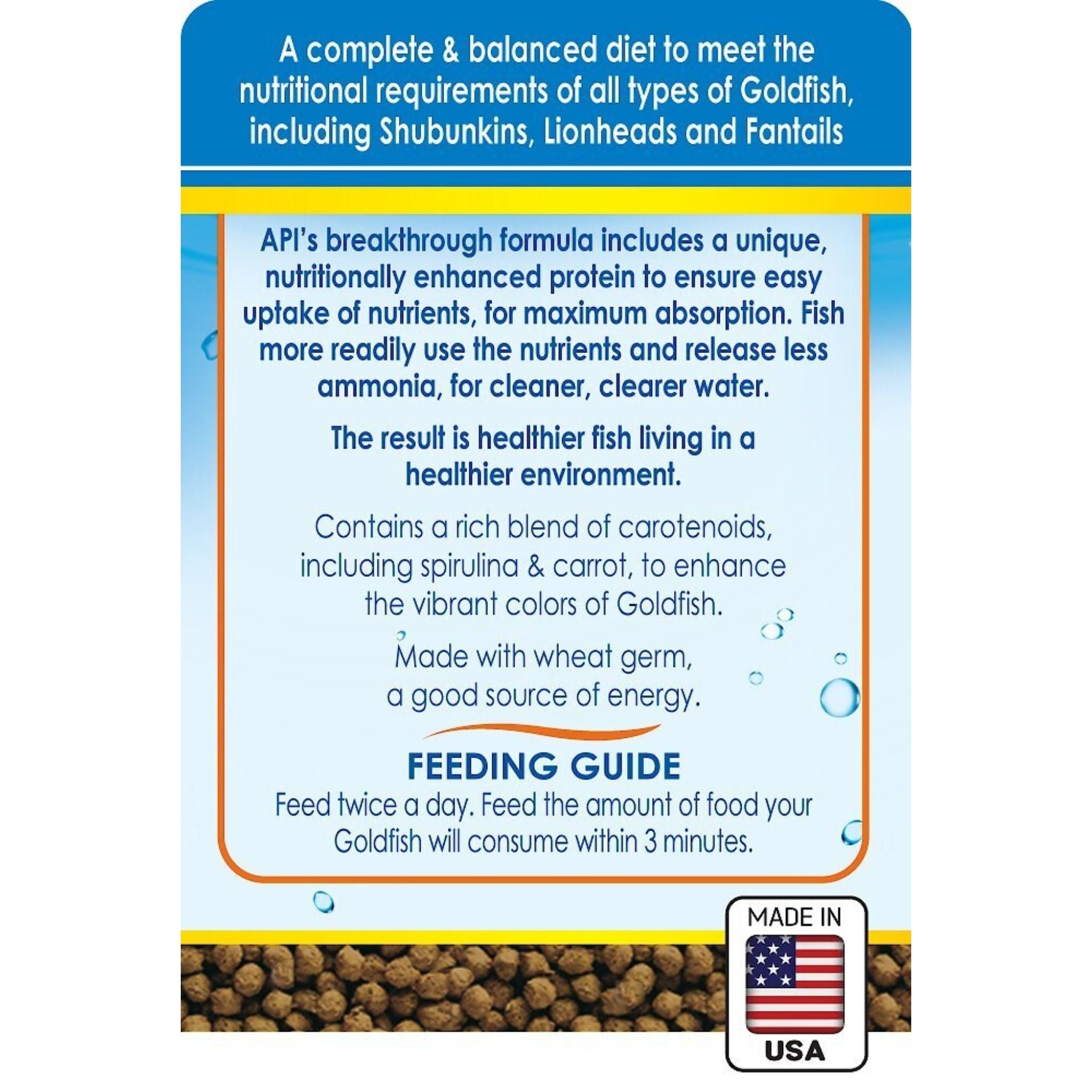 API Goldfish Pellets Sinking