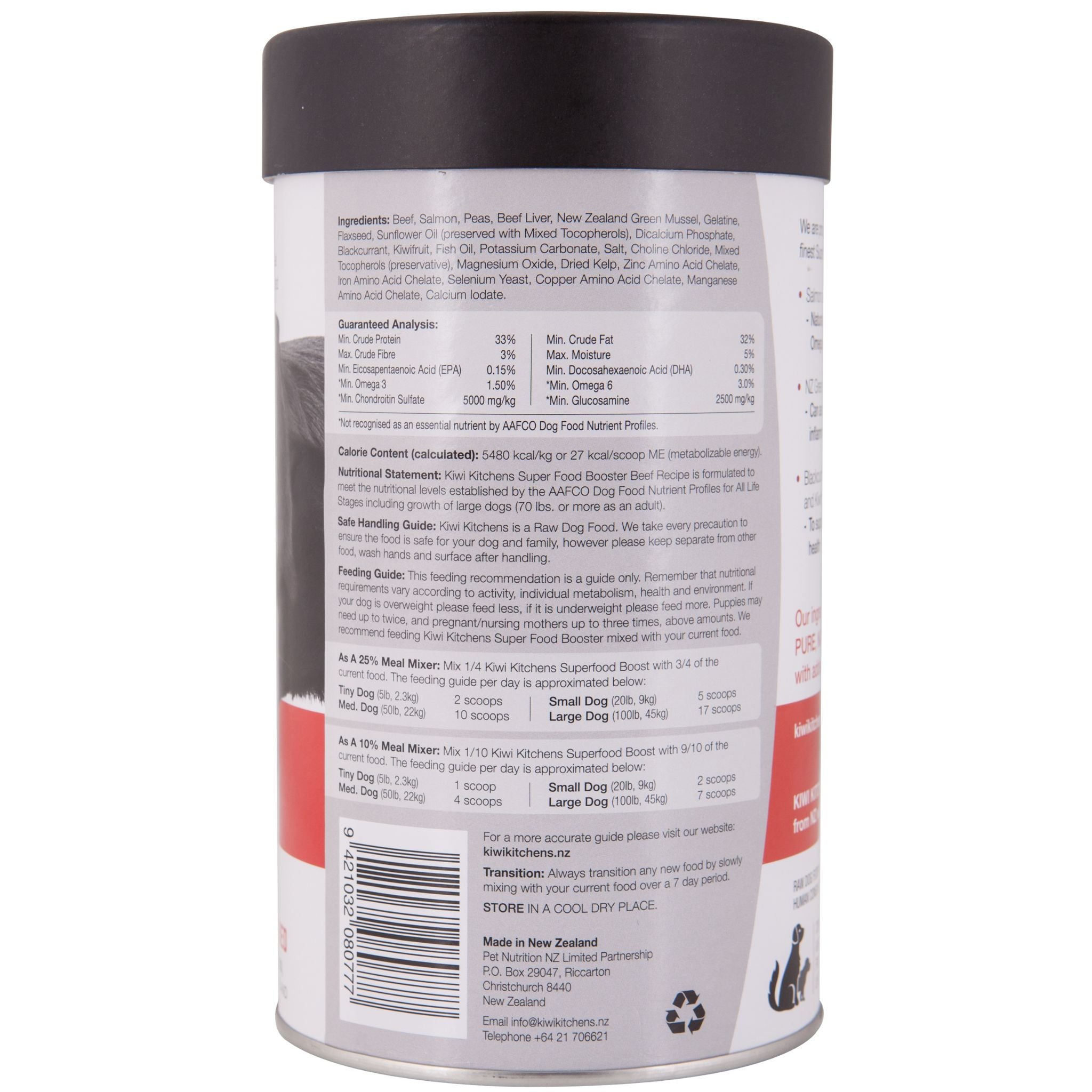 Kiwi Kitchens Booster Dog Super Food Beef