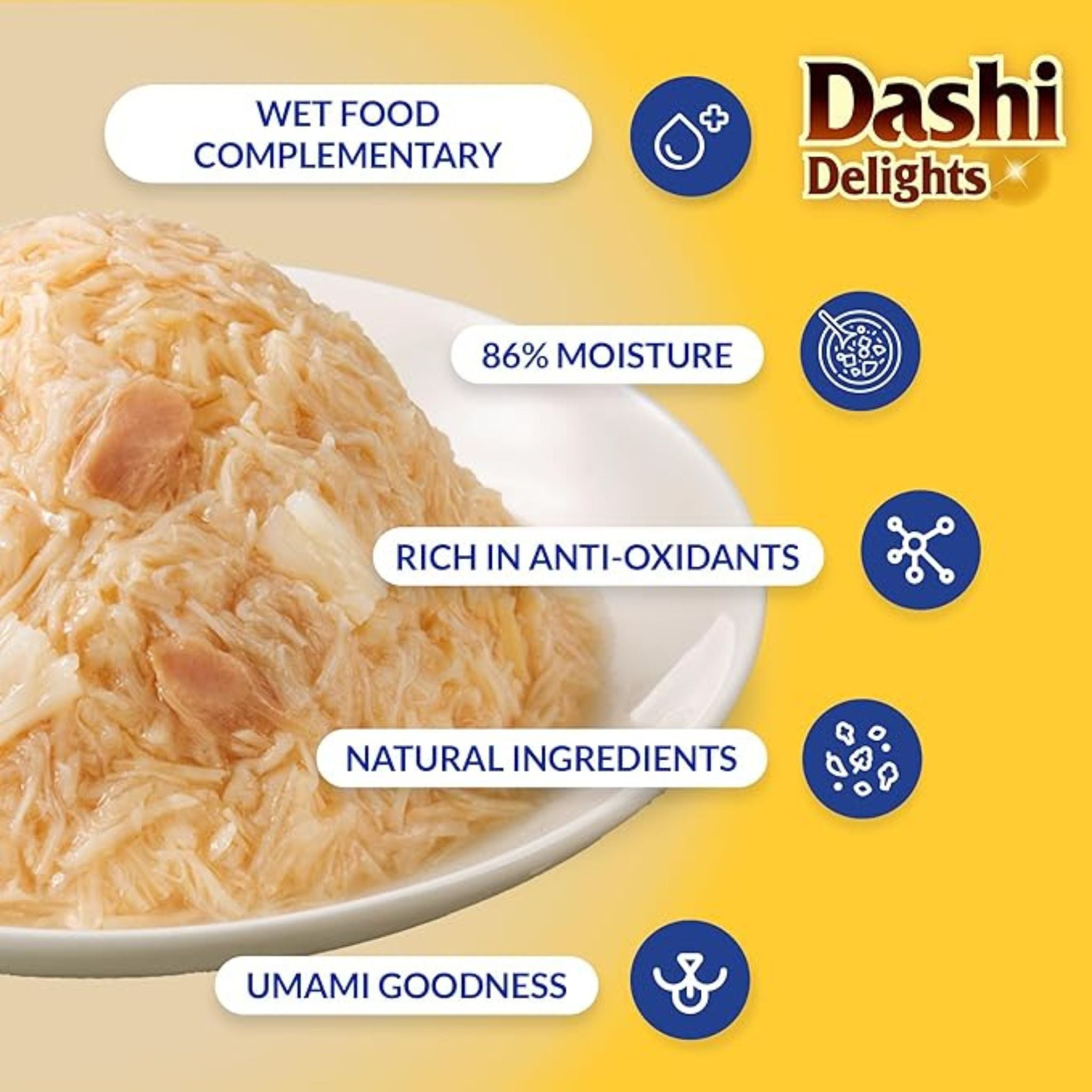 Inaba Cat Treats Dashi Delights Delicate Flakes Chicken Variety