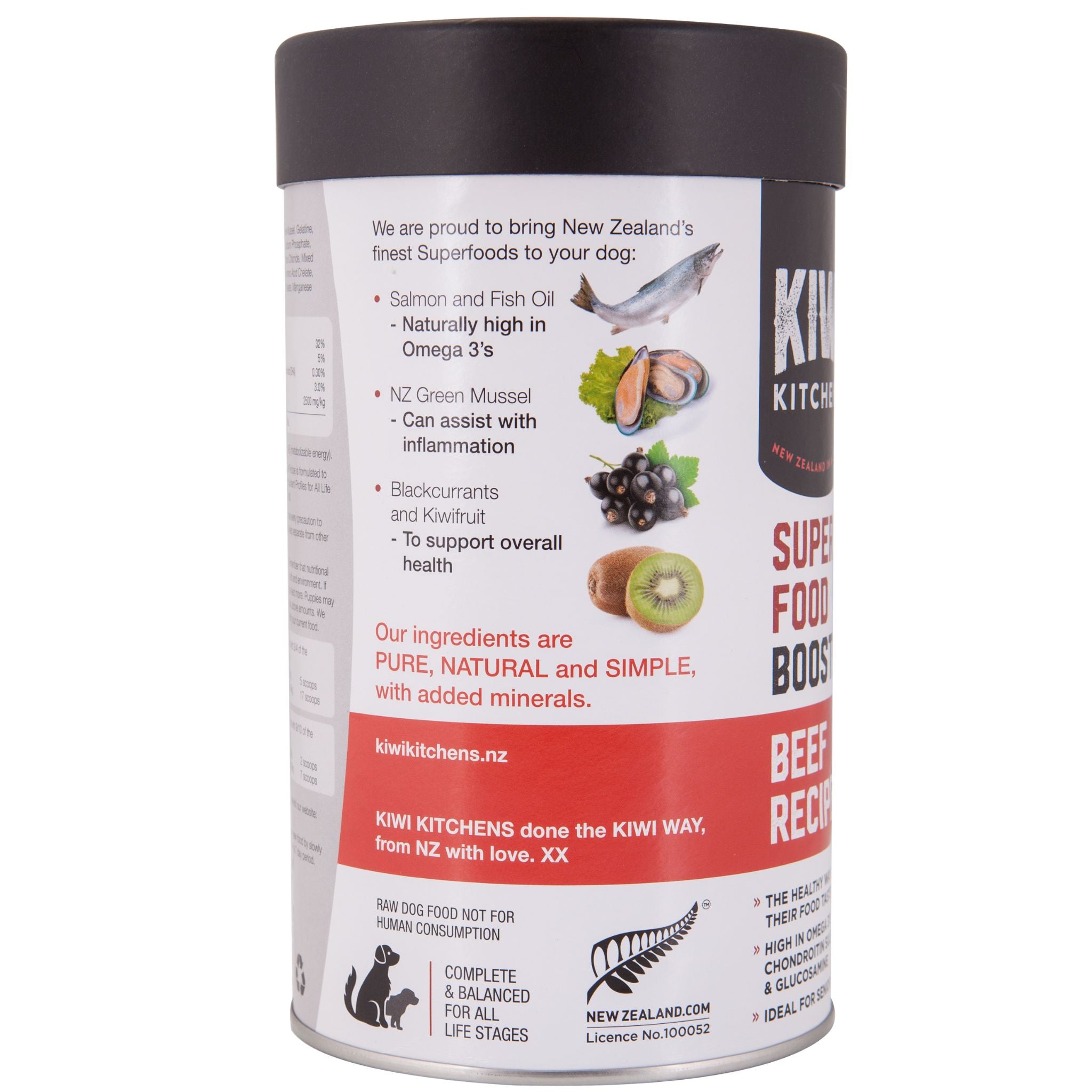 Kiwi Kitchens Booster Dog Super Food Beef