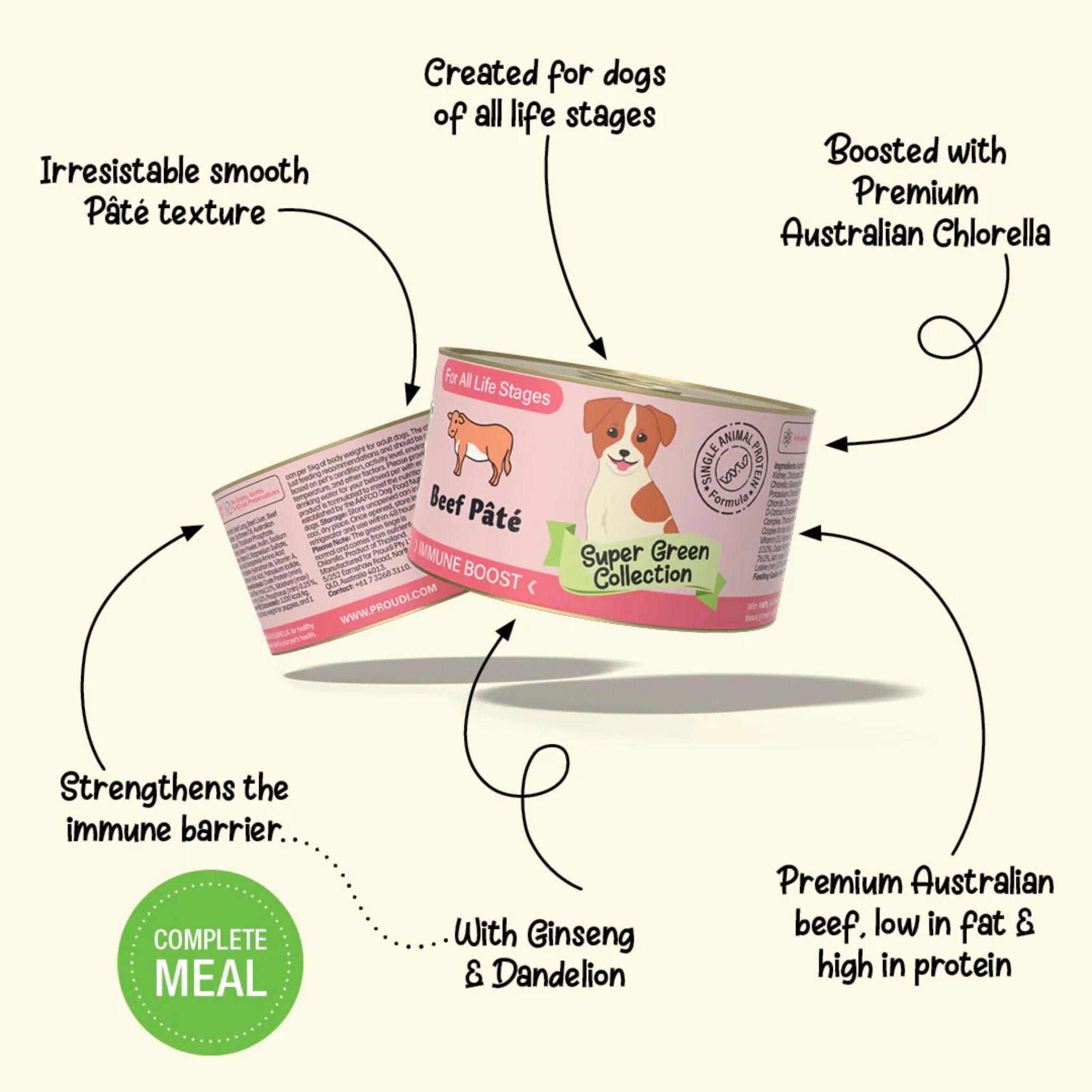YumGuard Beef Pate Wet Dog Food