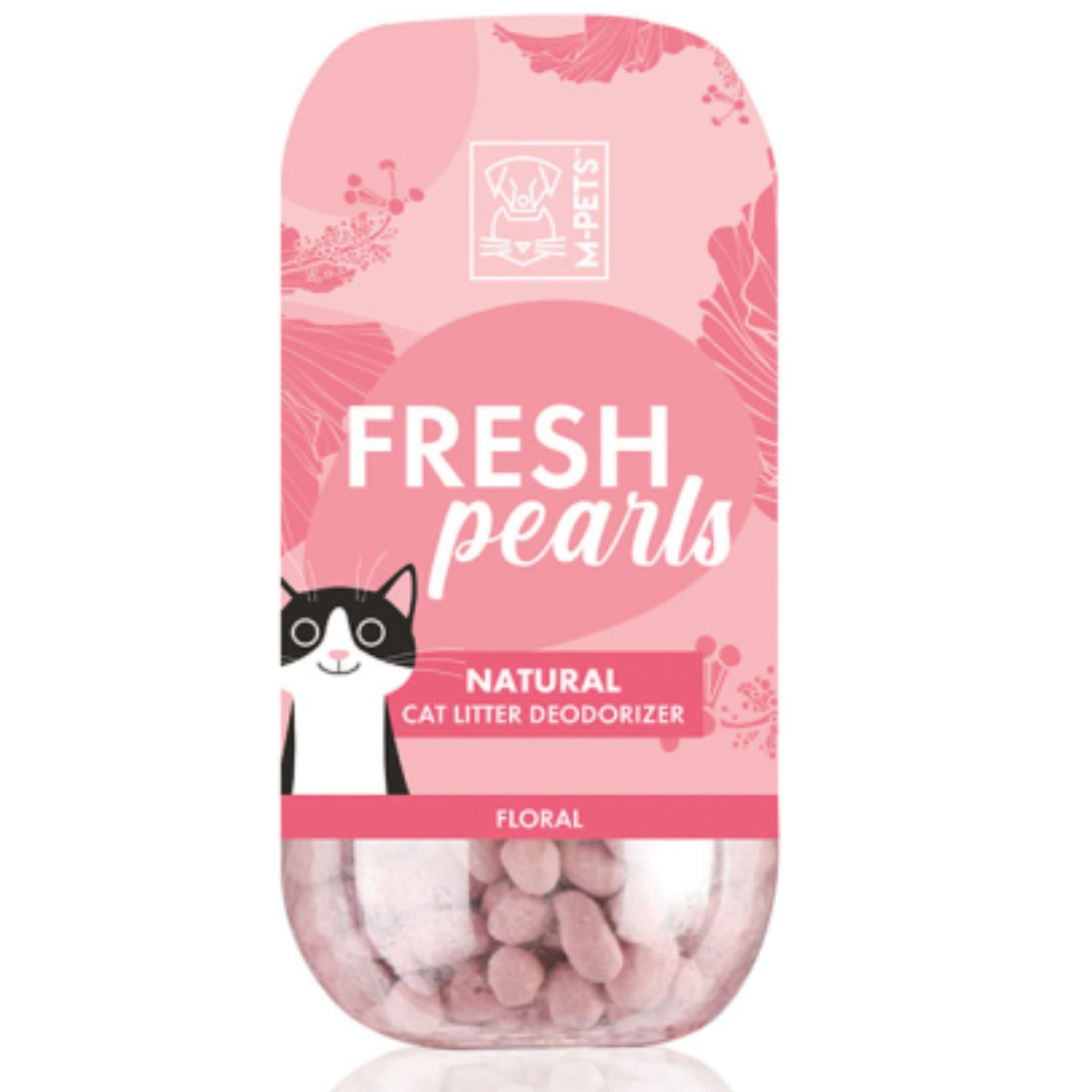 M-Pets FRESH Pearls Natural Cat Litter Deodoriser 450ml - Floral| PeekAPaw Pet Supplies