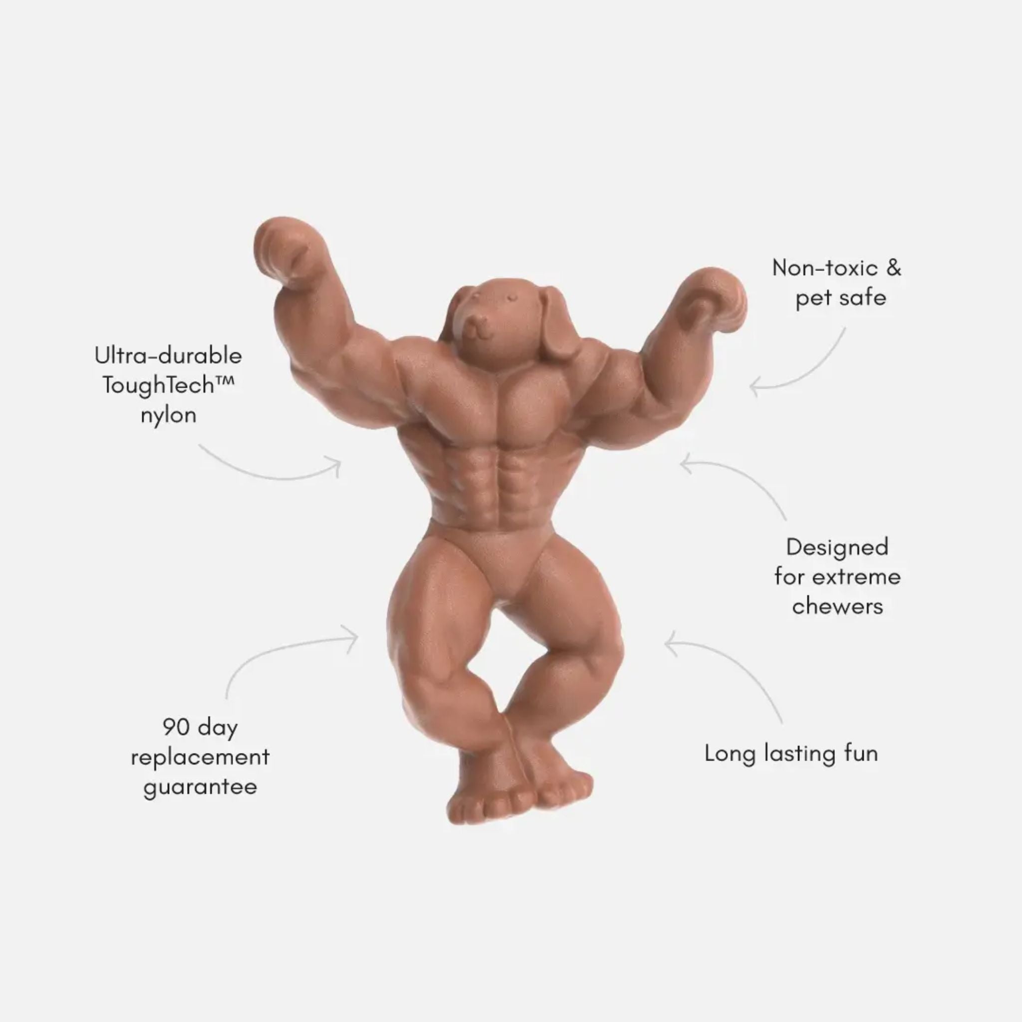 Happy Staffy Co Staffy Schwarzenegger Dog Toy