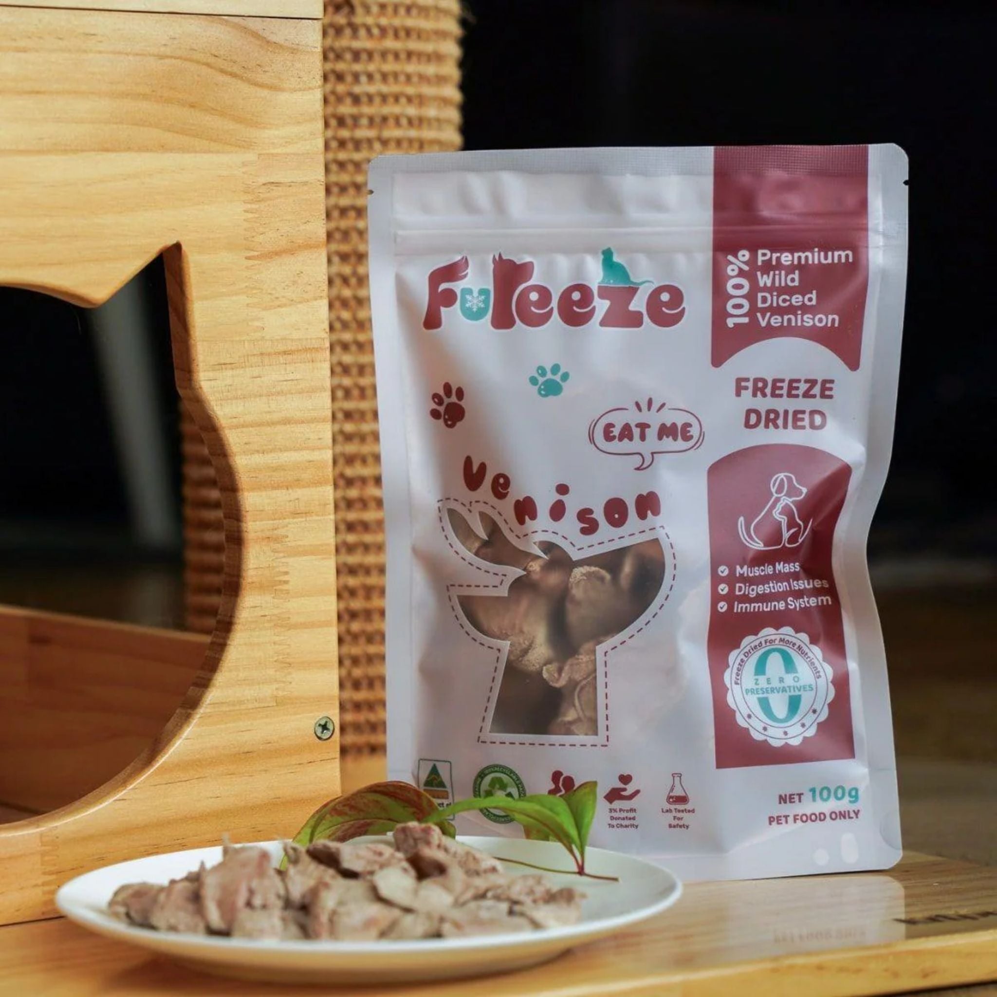 FuReeze Venison Freeze Dried Pet Treats