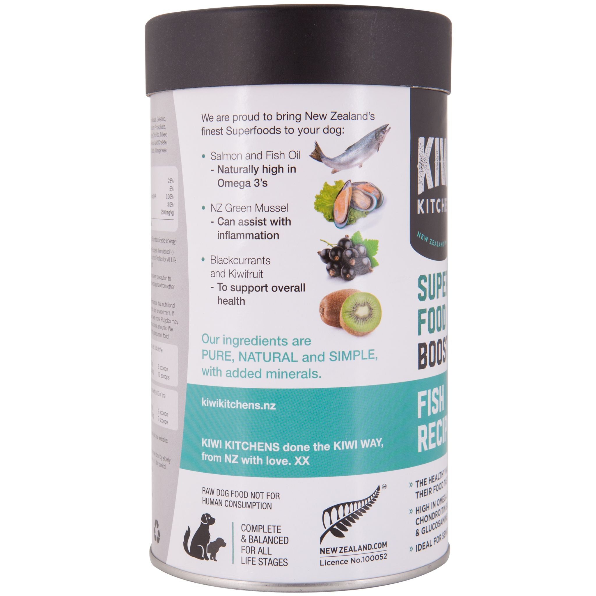 Kiwi Kitchens Booster Dog Super Food Fish